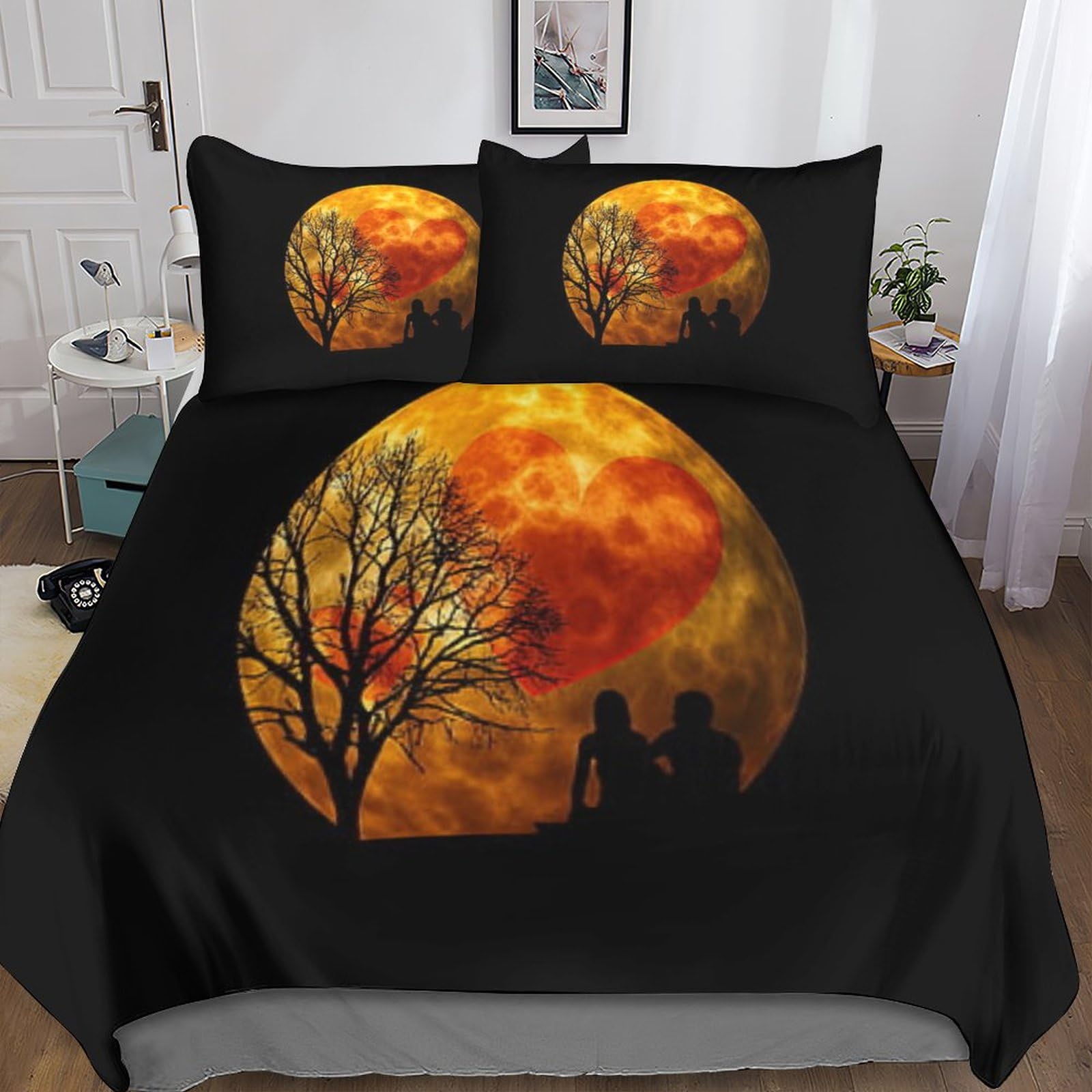 Housse de couette personnalisée photo 3D IOFEER parure de lit microfibre 200x200cm