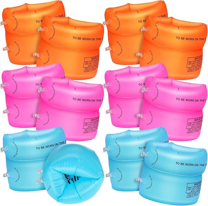 Amazon.com: Civaner 12 Pack Arm Floaties Inflatable Swim Arm Bands ...