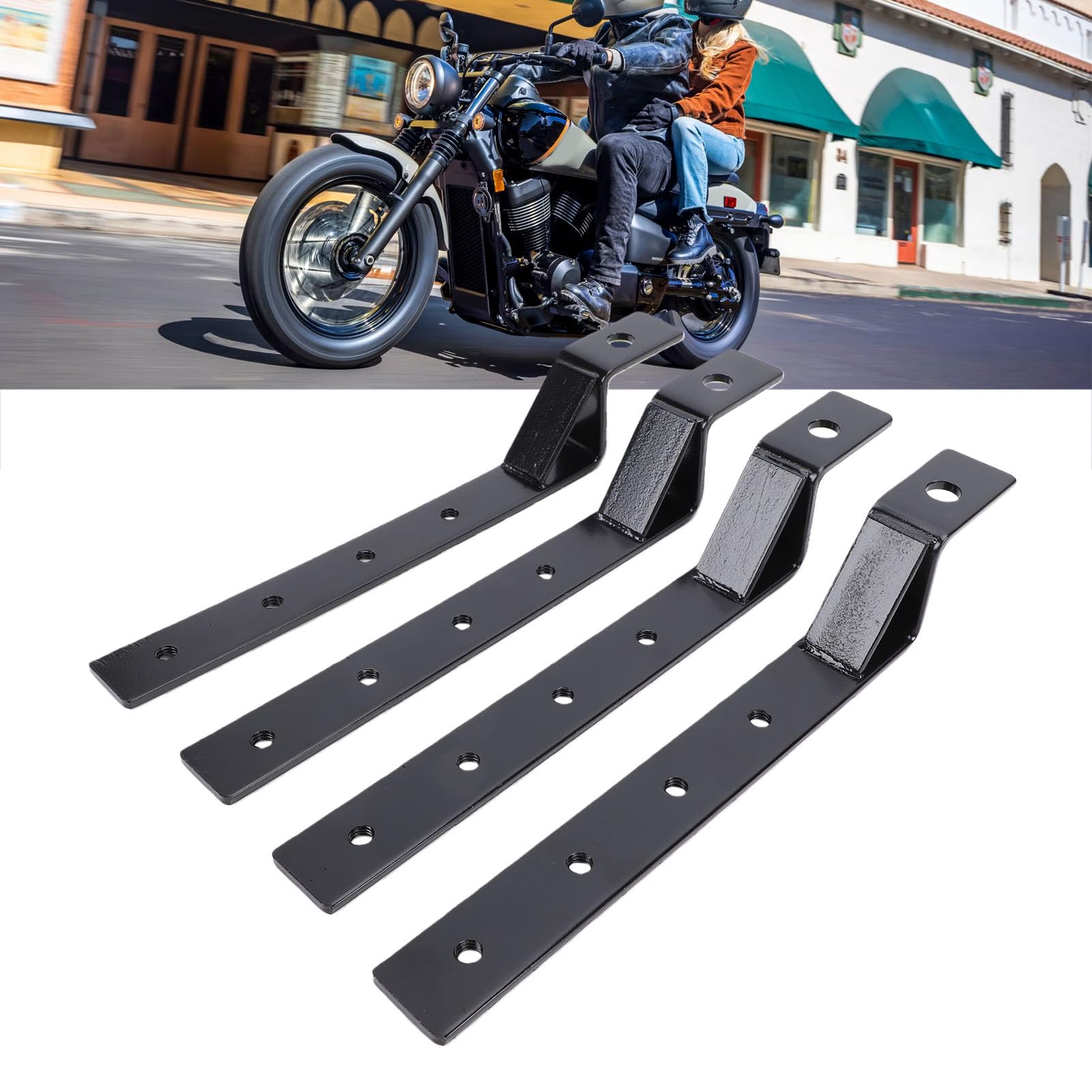 Tonysa Supporto Laterale per Borse da Moto, Regolabile per Uso Pesante, per