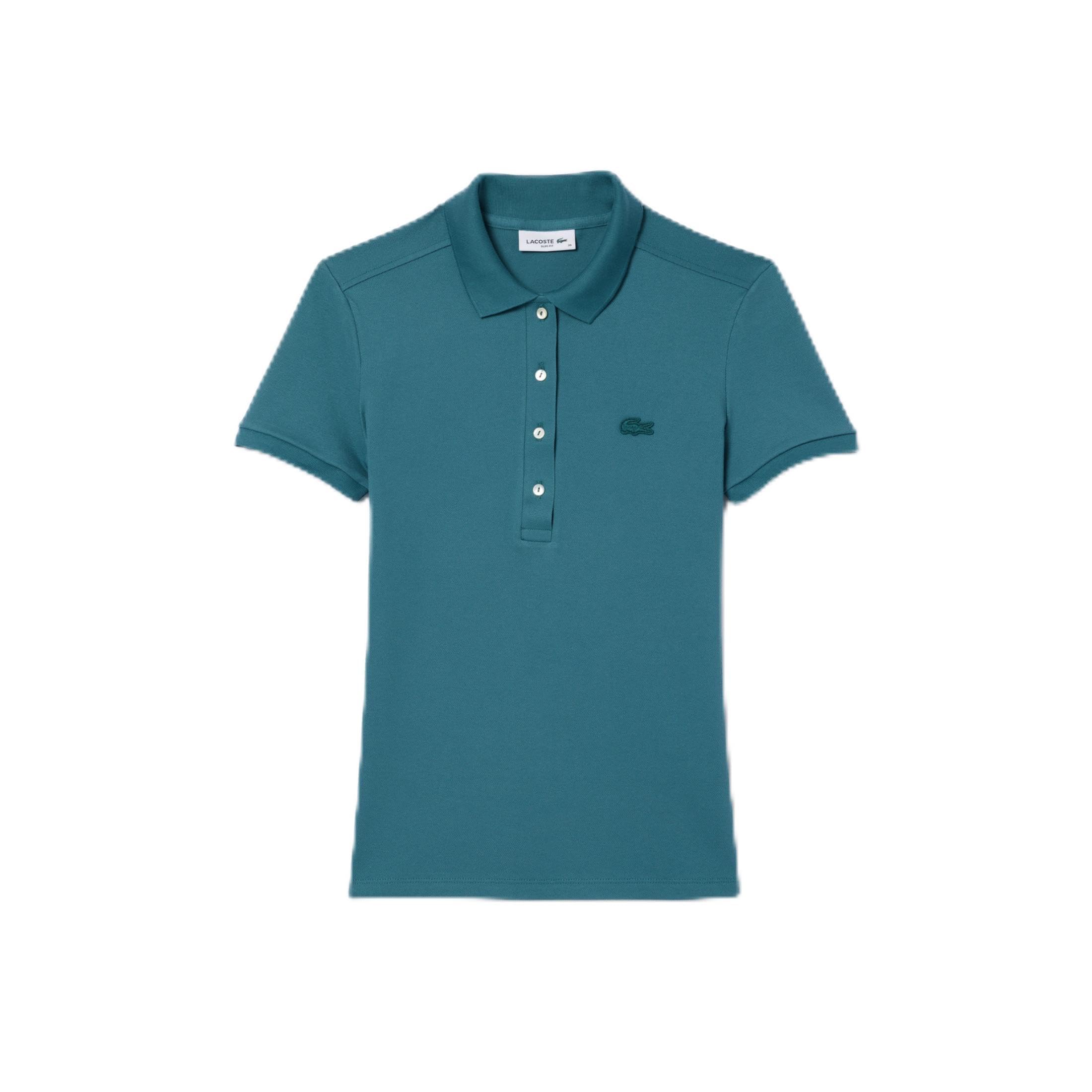 Women's L.12.d Slim Fit Stretch Mini Piqué Polo Shirt
