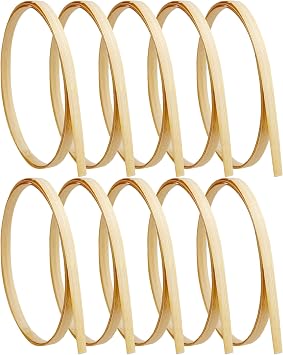 JMZLLRX 0.31 Inch Natural Bamboo Strips for Weaving, 98ft Long Bamboo Basket Weaving Materials for Basket Making Supplies, DIY Crafts, Furniture Repair