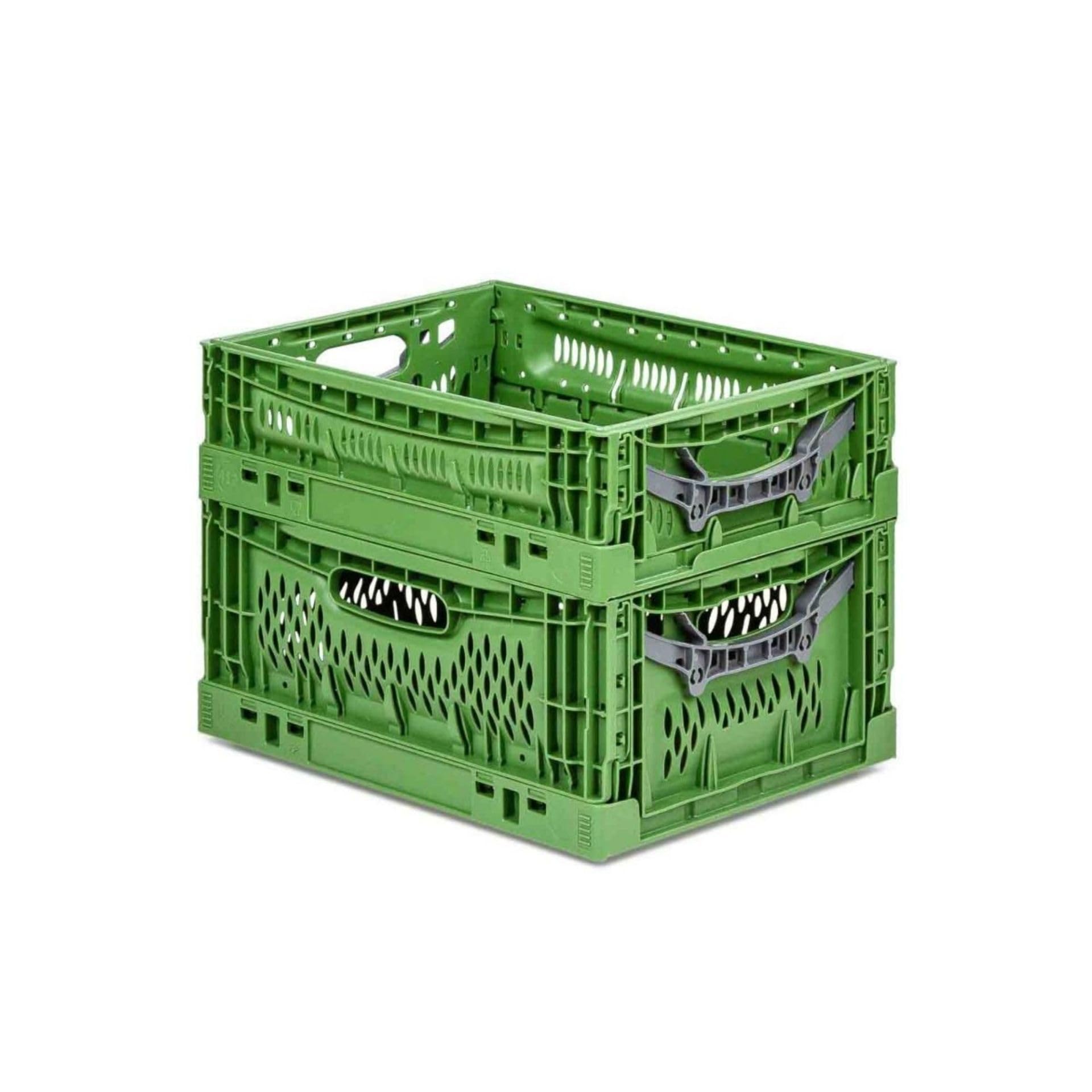 PROREGAL SuperSparSet 5x Stabile Profi-Klappbox Chameleon in Industriequalität | HxBxT 18x30x40cm | 17L | klappbar stapelbar durchbrochen lebensmittelecht | Eurobox Eurobehälter Transportbehälter