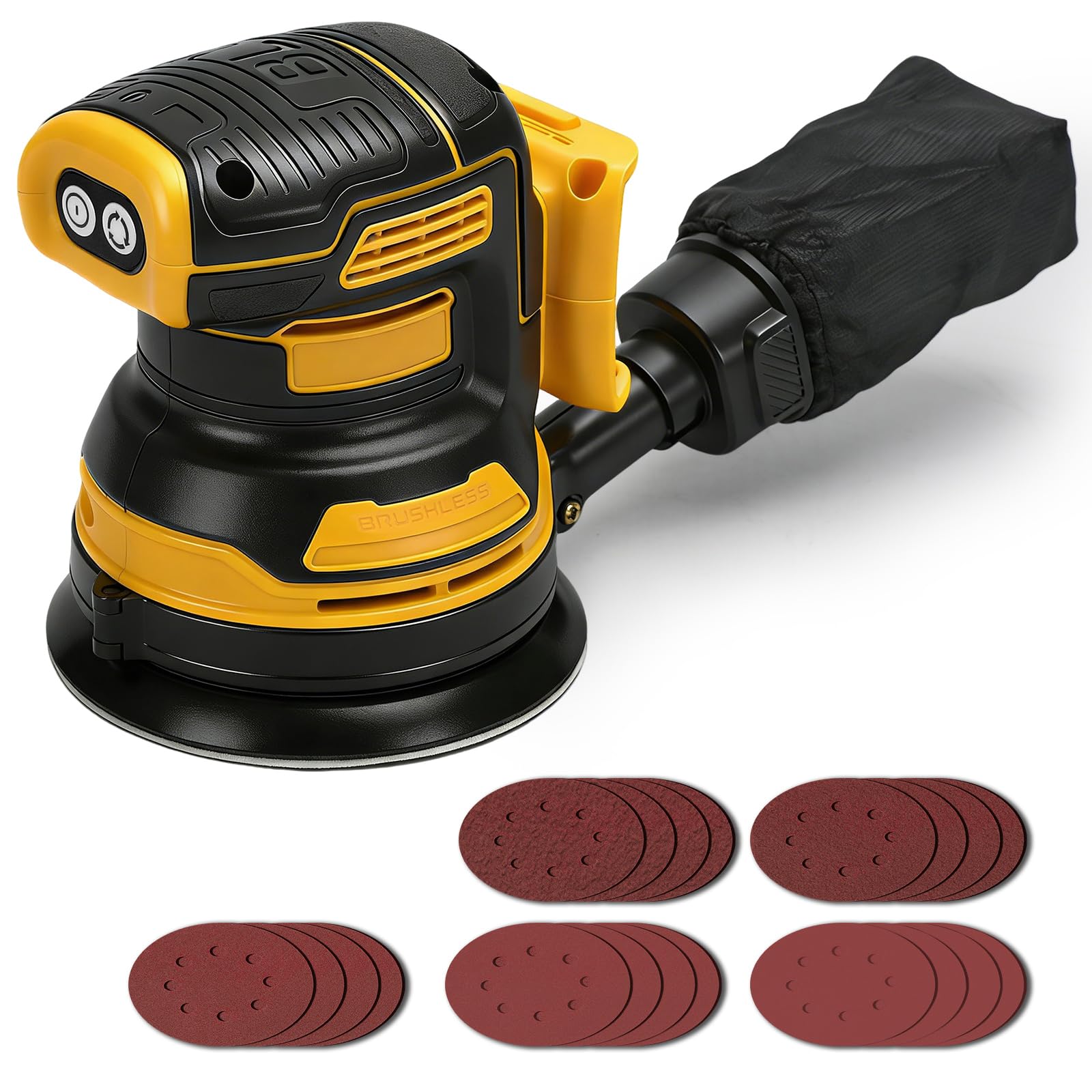 Lijadora Orbital Inalámbrica 125 mm para Dewalt 20V (sin Batería)