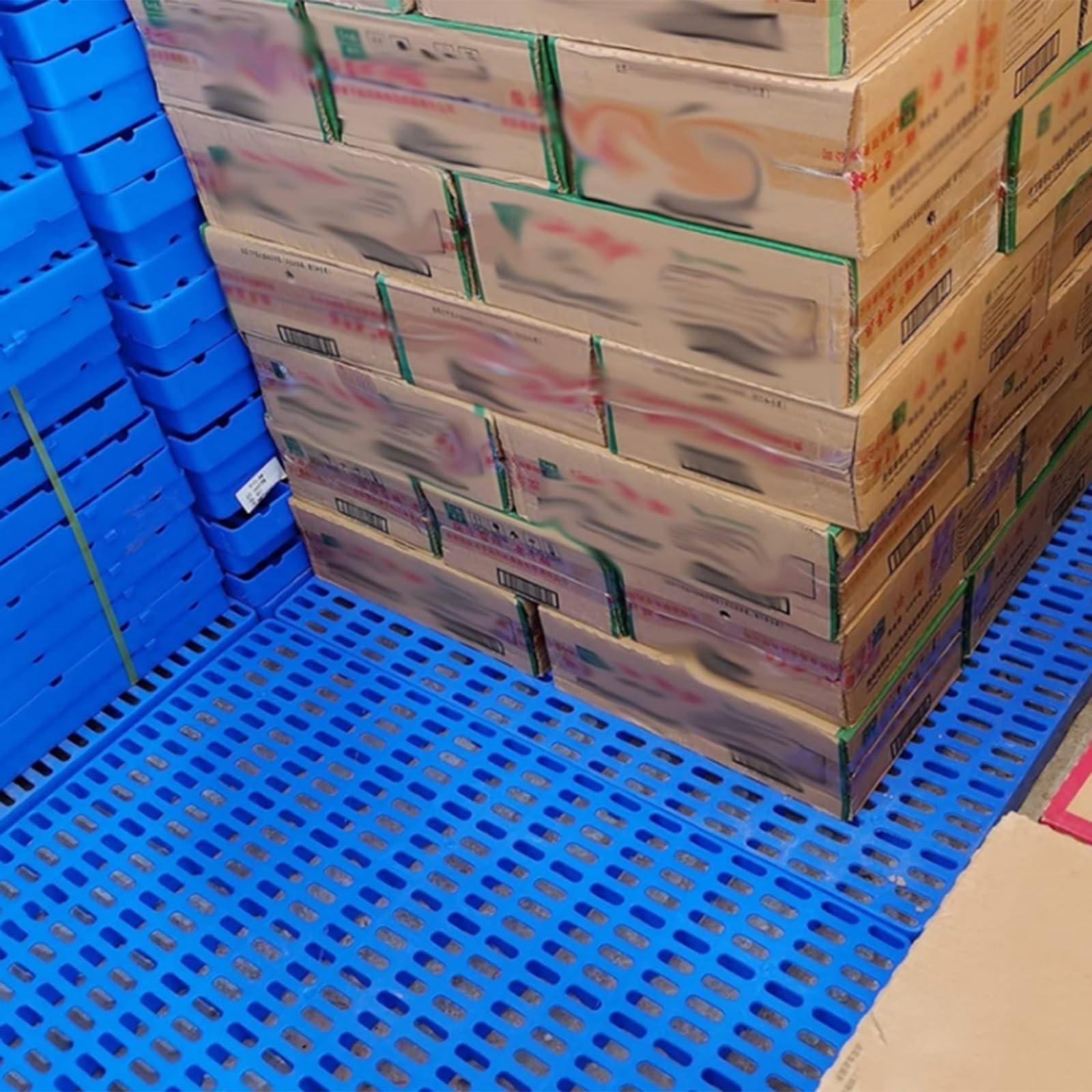 Oddychająca Plastikowa Paleta Wentylacyjna, Trwała Podkładka Do Siatki HDPE, Wodoodporne Siatki Stojaki Na Artykuły, Palety Podłogowe Do Garaży Kuchennych(50x50x5cm)