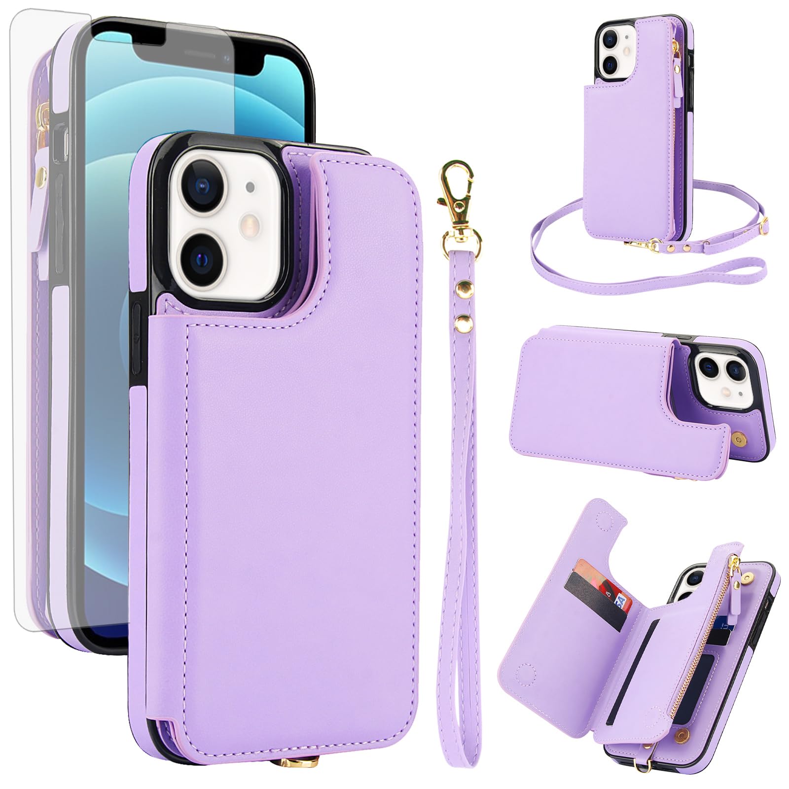 Coque iPhone 12 Mini avec fermeture éclair et protection écran - 8