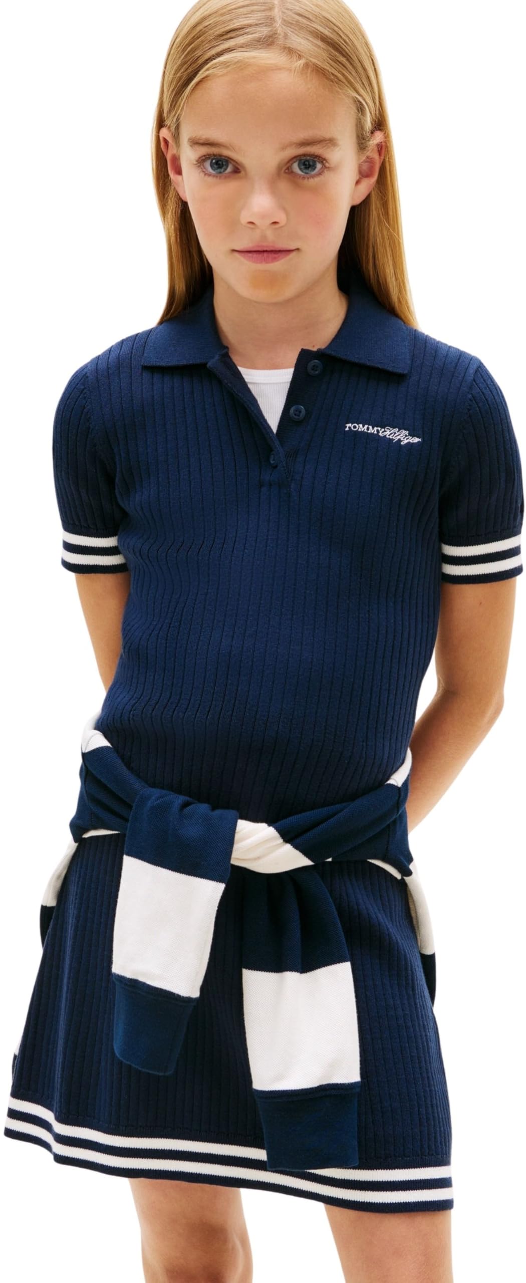 Tommy Hilfiger Mädchen Sweater Dress Ss Kg0kg09308 Kleider (1er Pack)
