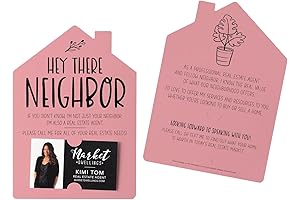 Enticing Real Estate Greeting Cards for Women: Set of 10 in Light...