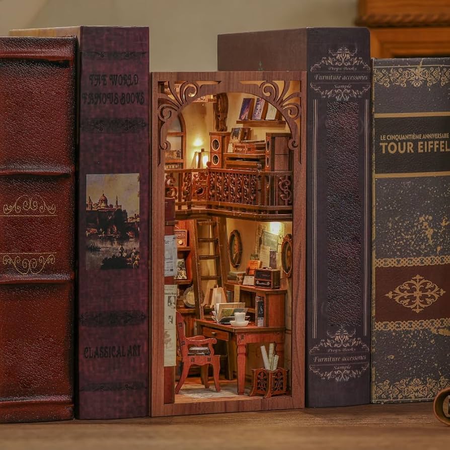 Amazon.com: Hands Craft DIY Miniature Kit Book Nook - The