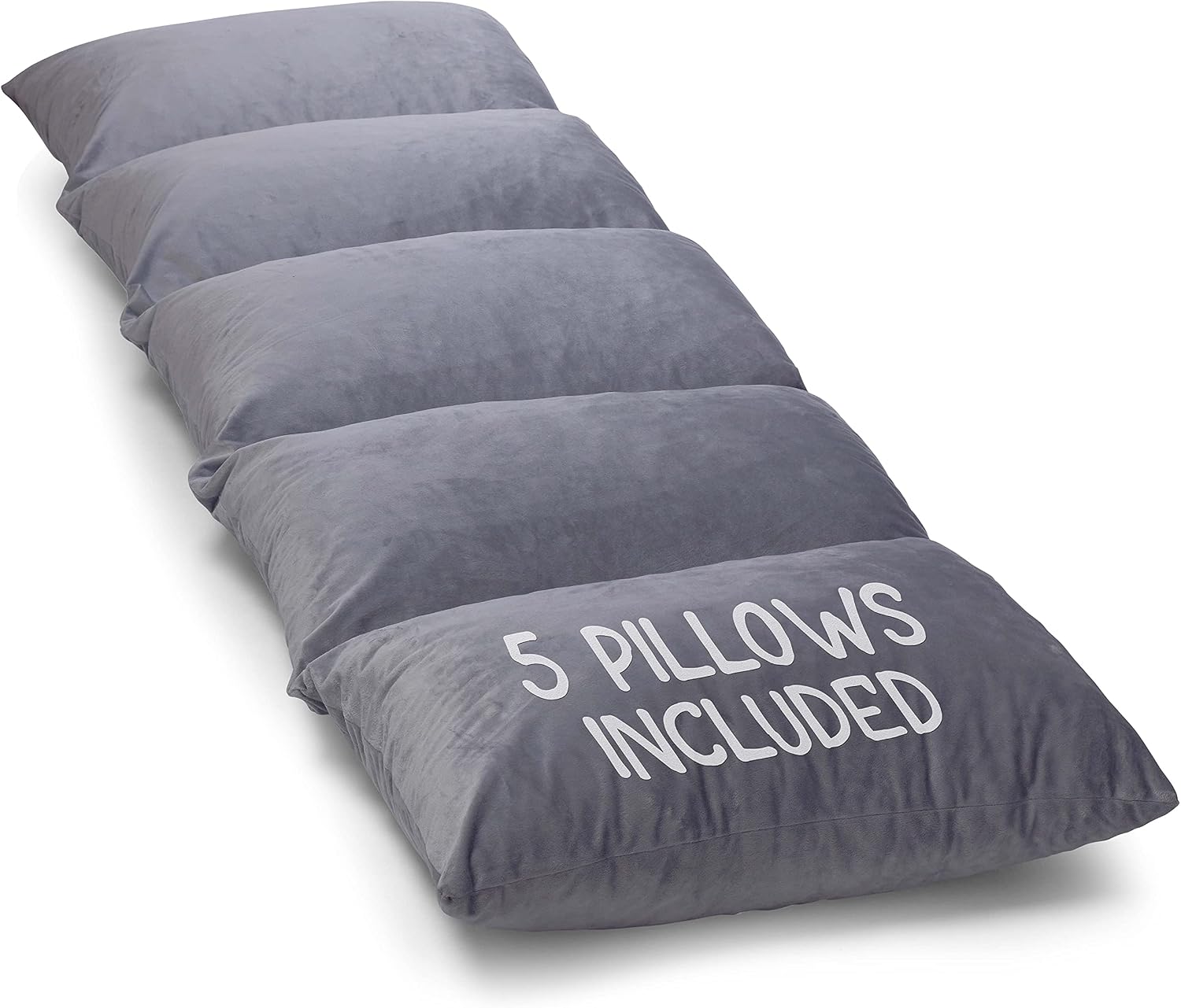 Milliard Floor Lounger - Kids Pillow Bed Floor Lounger - Includes 5 Pillows - Perfect Floor Mattress for Kids - Queen Size