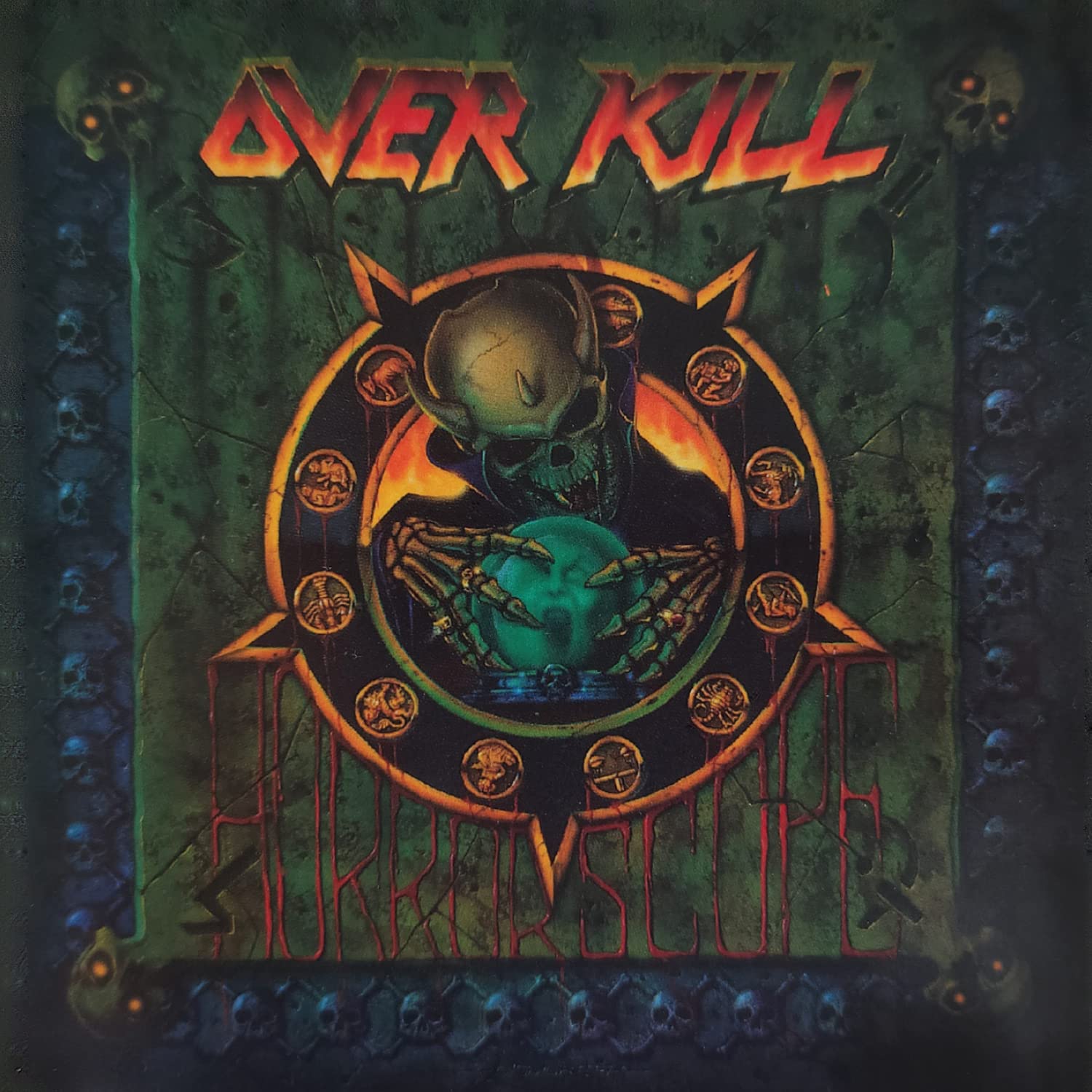 Overkill Horrorscope Vinyl LP Colored Blue And Black Marble New And Sealed