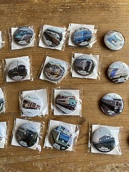 鉄道バッジ　14個セット 缶バッジ用 丸型 Zピン 32mm BZP-R32 | ユーロポート株式会社