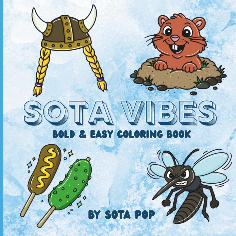 Sota Vibes: Bold and Easy Coloring Book
