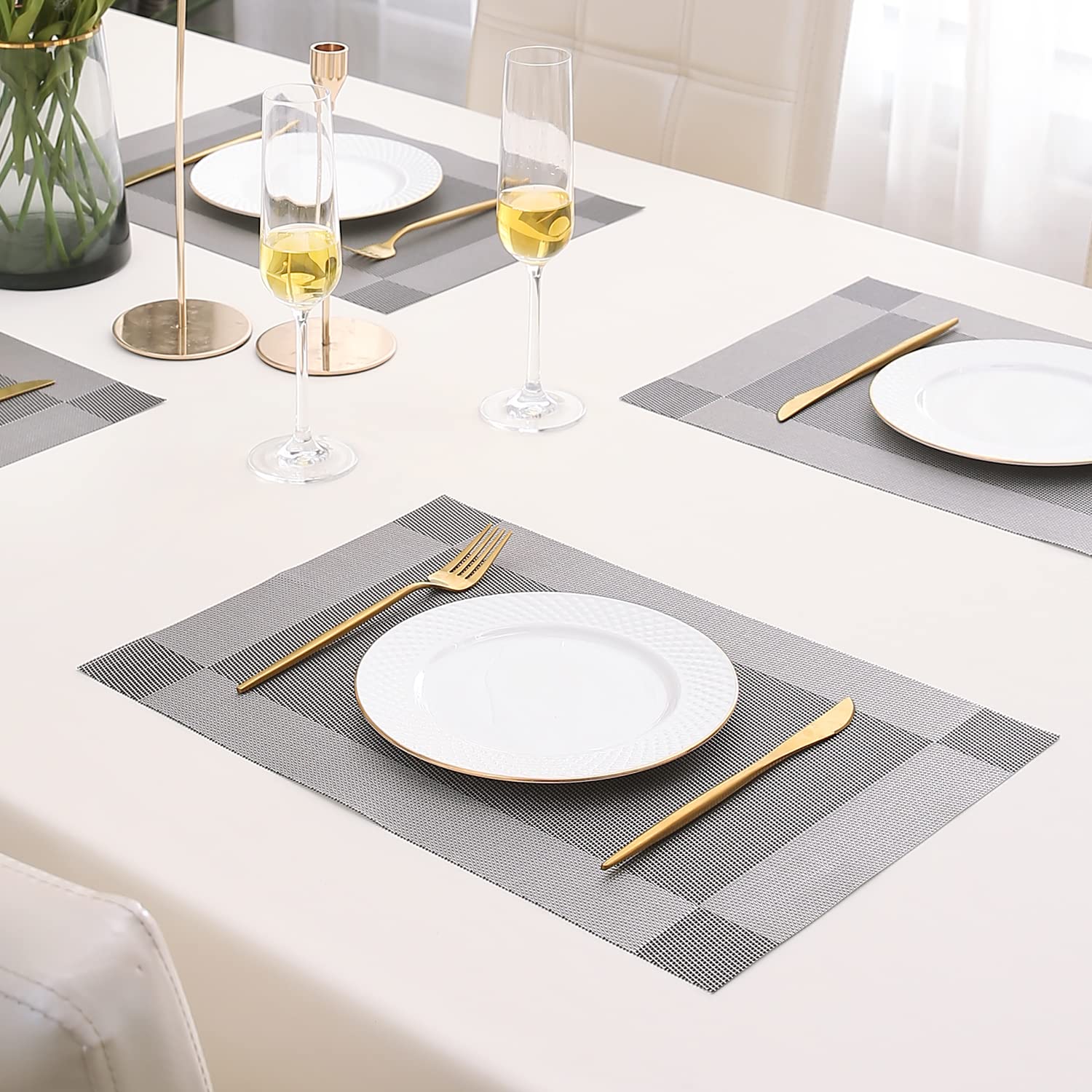 HOKIPO PVC Placemats Set of 4 - 45x30 cm (AR2753)
