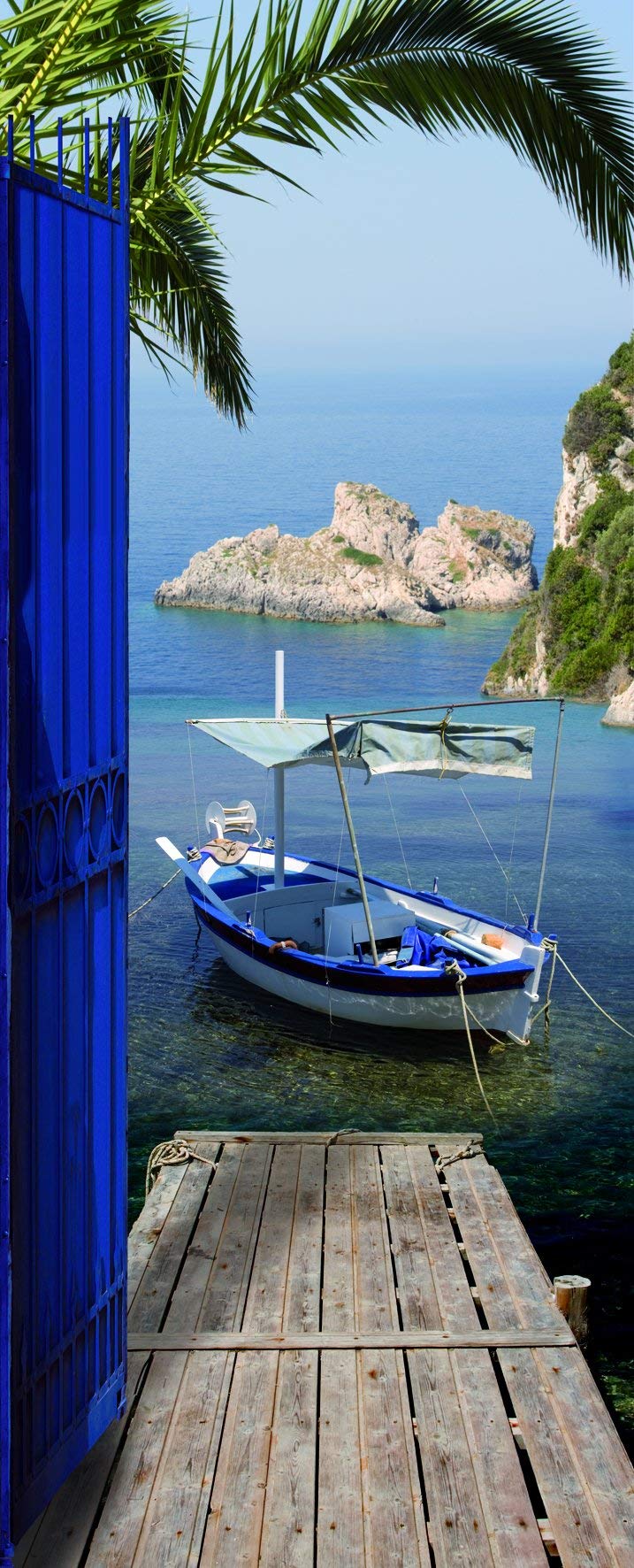 PLAGE 141007 Sticker ONDOOR, ADHESIVE FOR DOOR -sea view, 204 x 83 cm