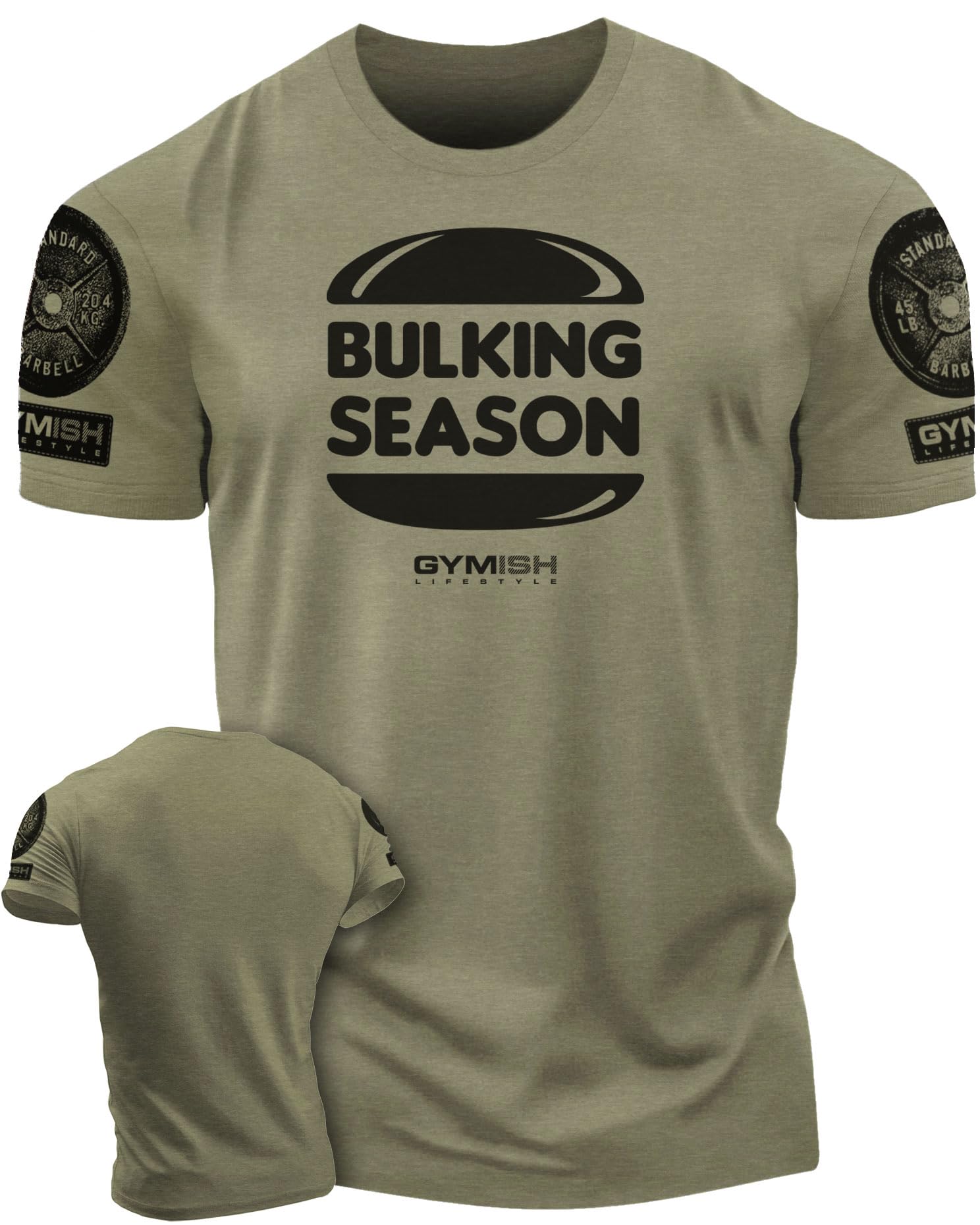 Bulking Season Weightlifting T-Shirt, Gym Inspiration Mens Workout Shirt