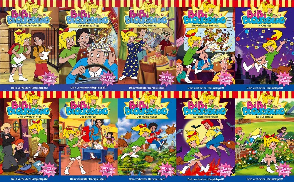 Bibi Blocksberg Hörspiel MC 10 - 19 10 x MCs 10er 10 11 12 13 14 15 16 17 18 19 Kassette Kiddinx [Musikkassette]