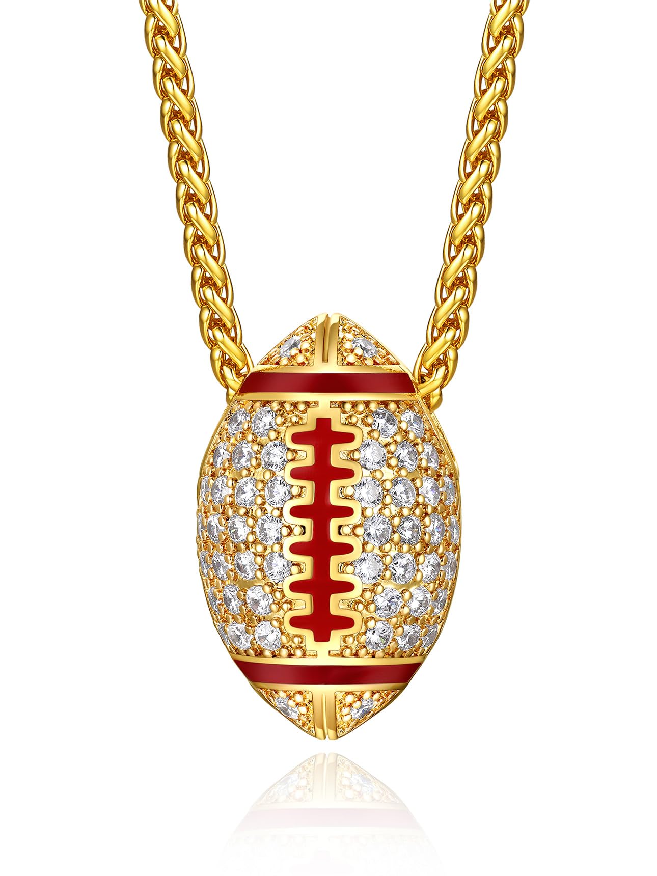 Bestyle Bling Football Necklace