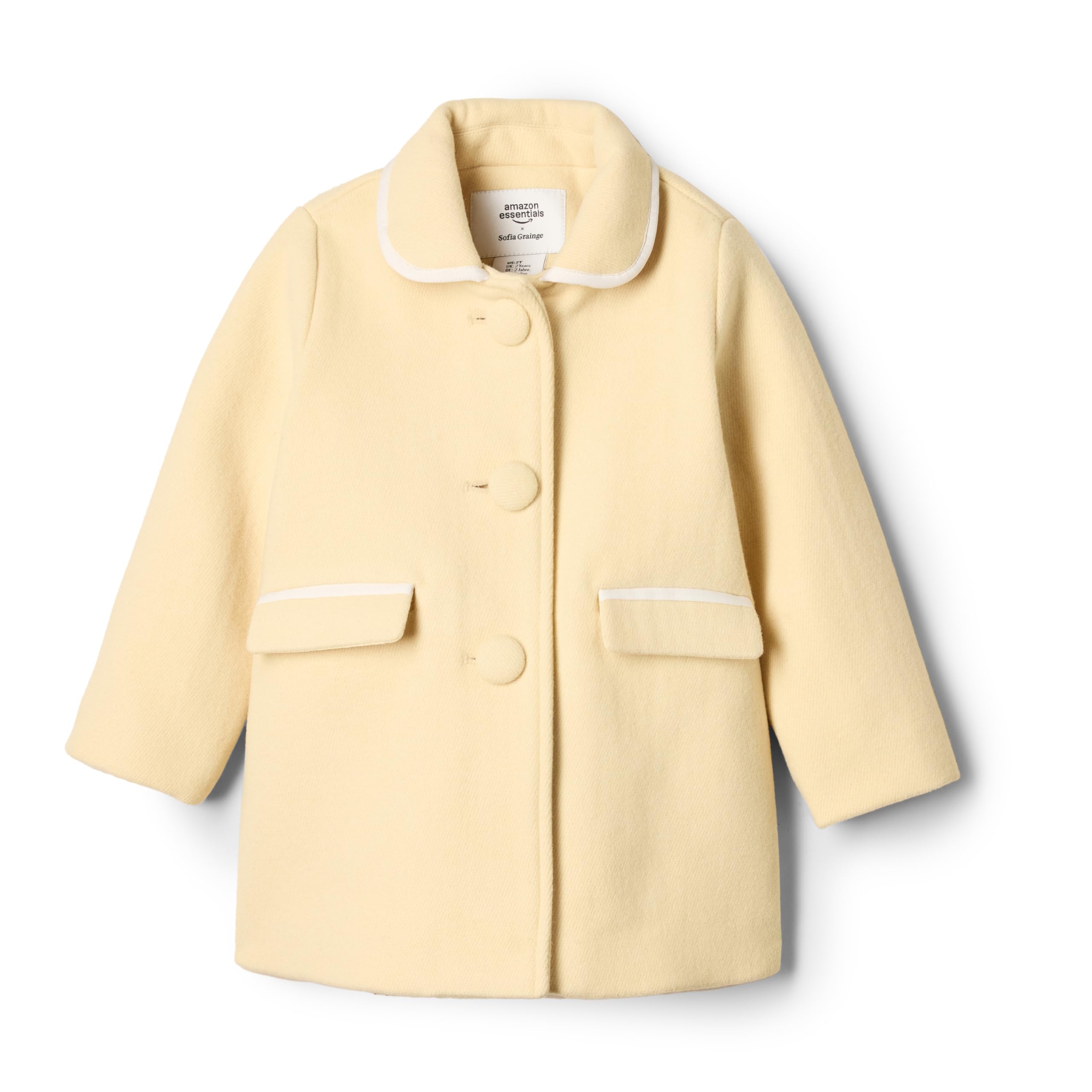 Amazon Essentials Baby - Mädchen Mantel aus Wollmischung