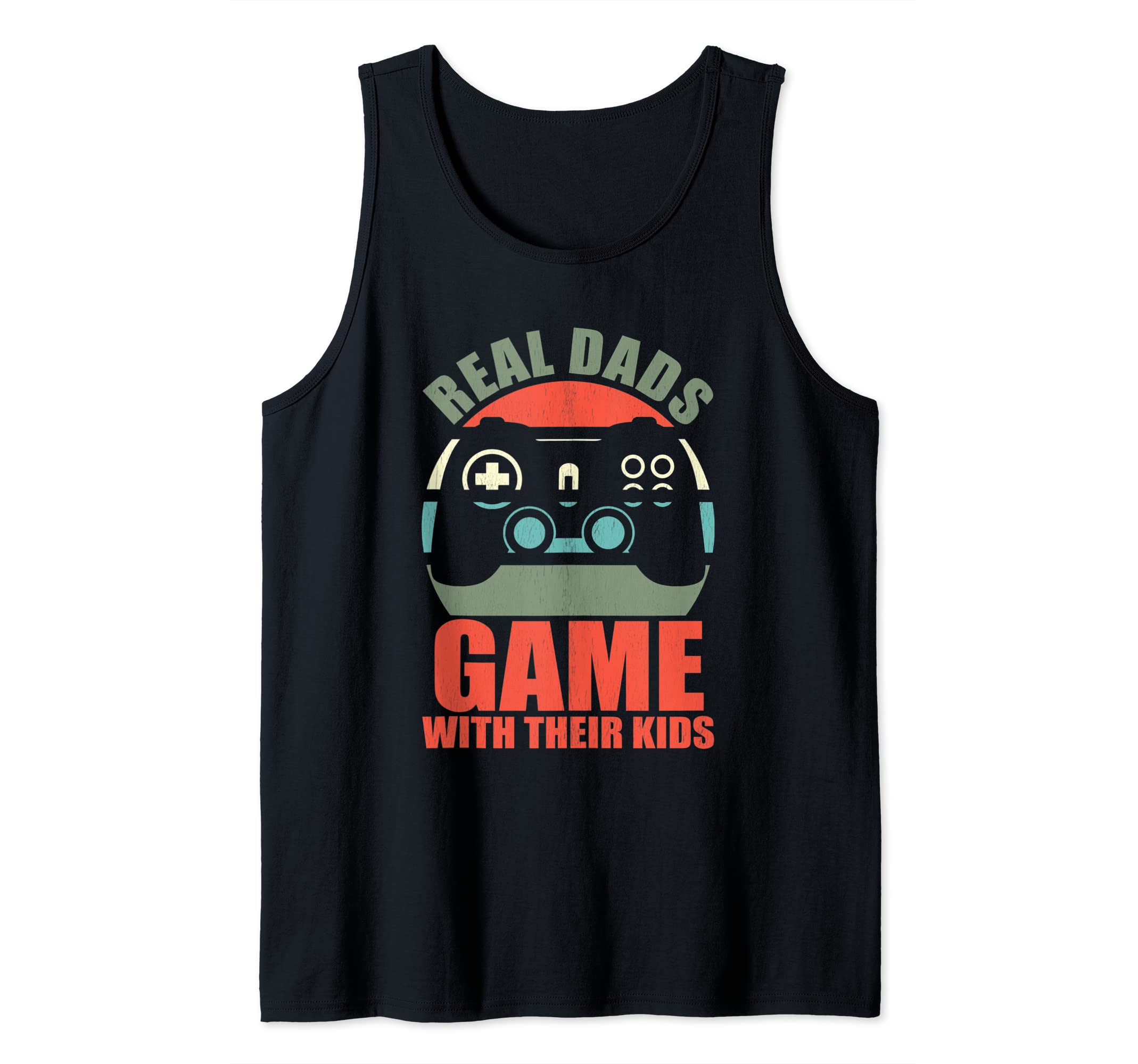 Real dads game with their kids Tank Top, Black