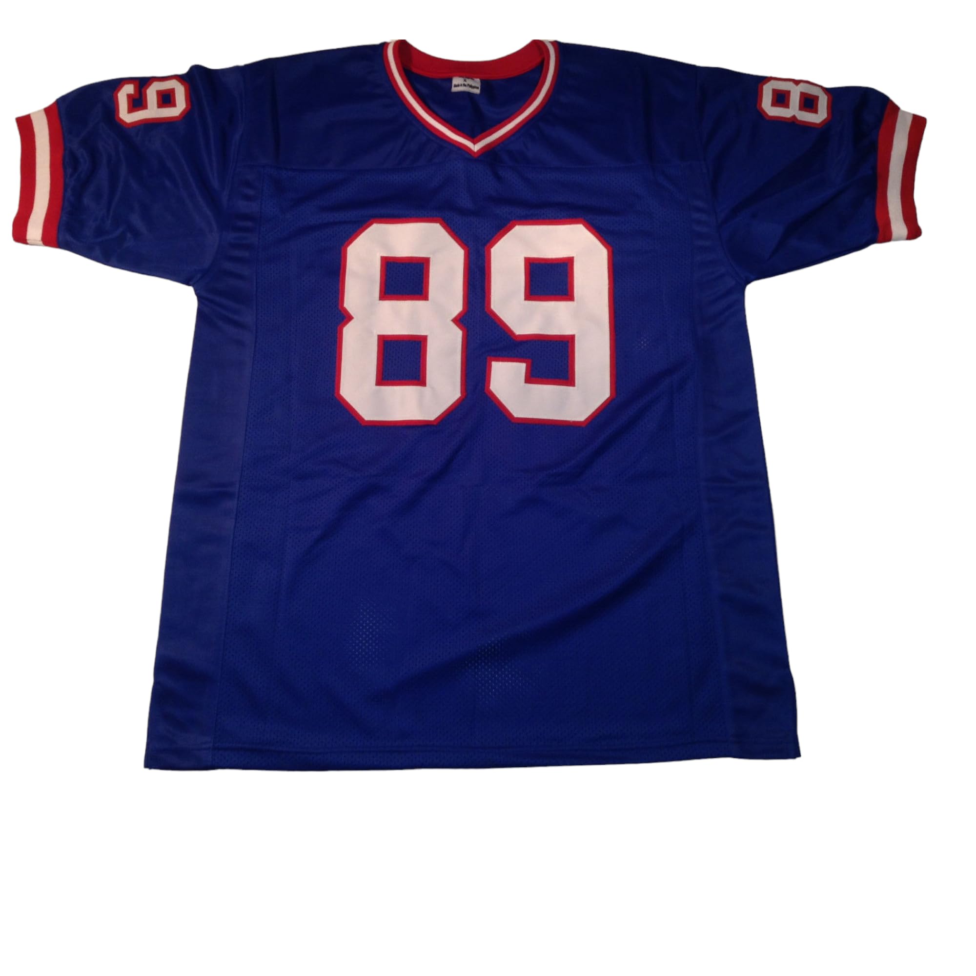 Generic Mark Bavaro Jersey Stitched #89 New York Blue Custom Football New No Brand/Logos (US, Alpha, X-Large, Regular, Regular, Blue)