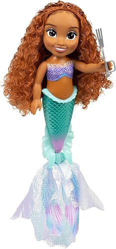 Miniatura 2 de The Little Mermaid Disney Little Mermaid Movie - Stunning 15" Ariel Doll with Pearlised Iridescent Tail and Sparkling Fabric Fins