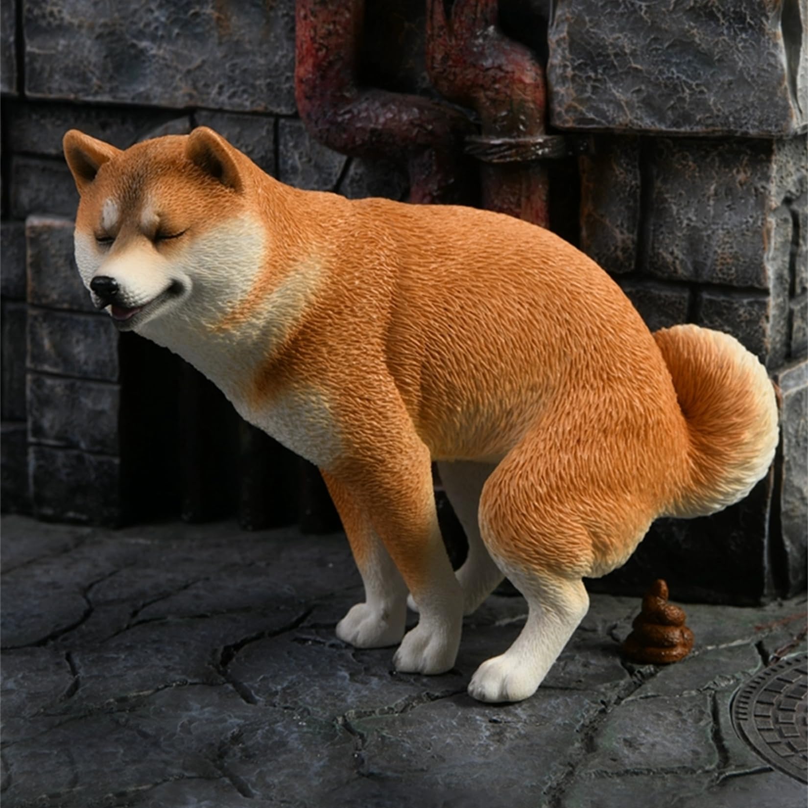 Amazon.co.jp: JXK 1:6 サイズ 柴犬 シバイヌ 滑稽 犬 動物 リアル