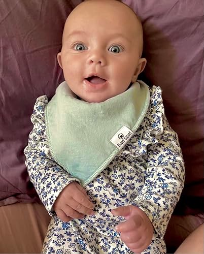 Miniatura 5 de DiaperSquad's Baby Bibs for Drooling and Teething, Bibs for Boys, Baby Girl - Solid Cotton Baby Drool Bibs Tenue,Básicos,Brights,Oscuros