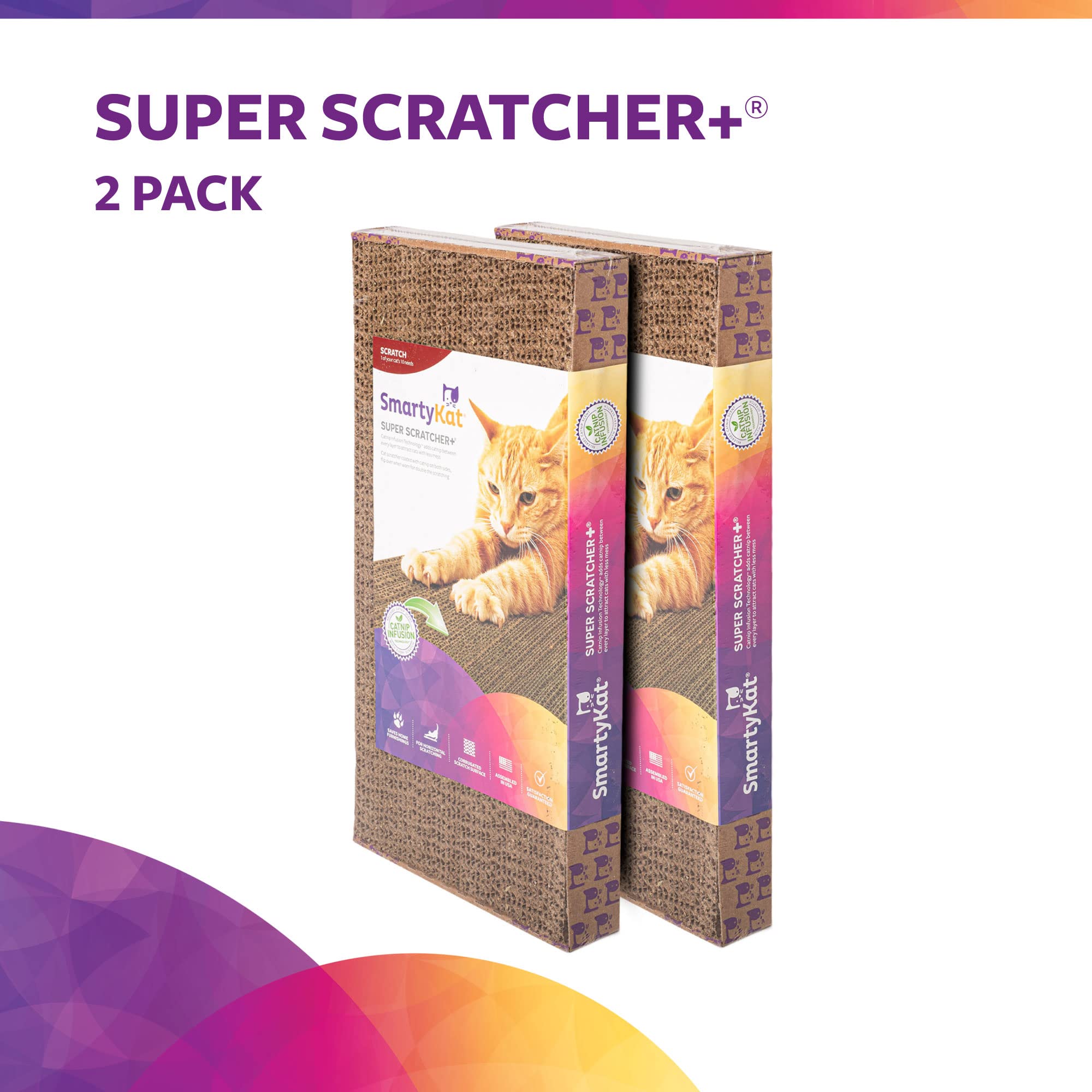 Round Cat Scratcher SmartyKat Scratch Ladder Catnip-Infused