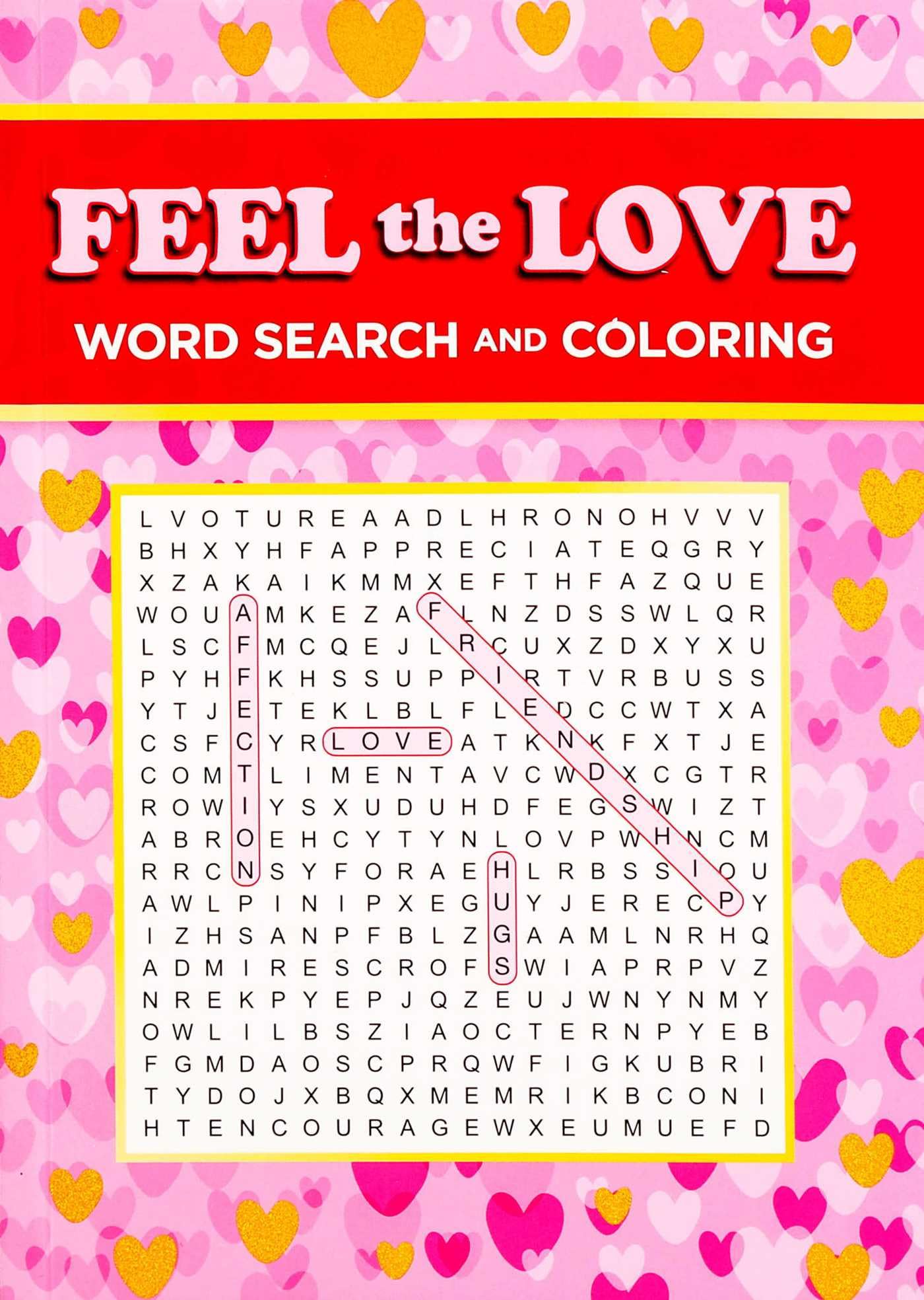 Feel the Love Word Search and Coloring (Coloring Book & Word Search)