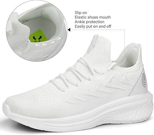 Miniatura 4 de Pujcs - Zapatillas deportivas antideslizantes para mujer, tenis ligeros y transpirables, zapatillas de correr para el gimnasio, malla para caminar