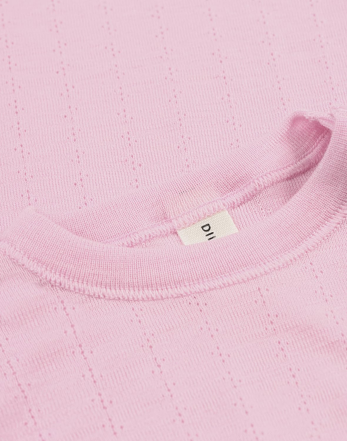 DILLING Baby Langarmshirt aus Wolle/Seide mit Pointelle Details