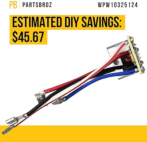 Miniatura 4 de PartsBroz WPW10325124 Placa de control de fase – Compatible con mezclador Whirlpool KitchenAid – Sustituye a AP6019577 W10325124 W10354307 1877249