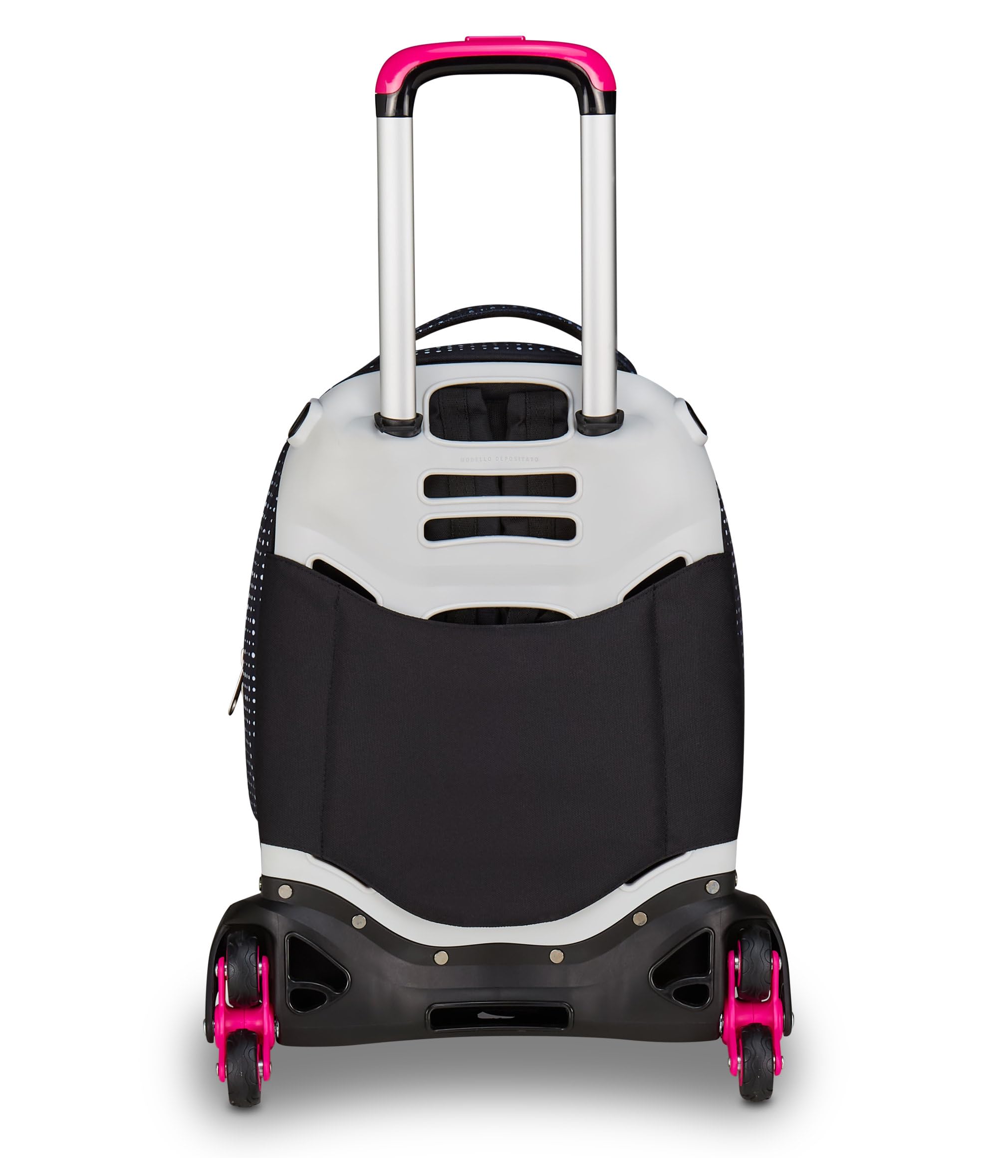 Seven Trolley Scuola Jack 3 Ruote Detach Nuanced, Fucsia Azzurro, Zaino Con Carrello Sganciabile Da 37 Litri, Tasca Borraccia, Zainetto Staccabile, Multiuso e Spazioso, Per Scuola Elementare e Media,