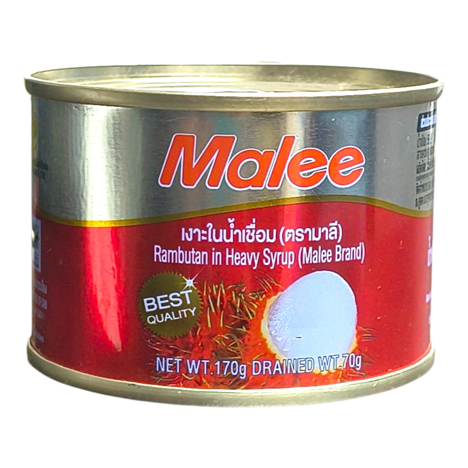 Malee Rambutan in Heavy Syrup 170gm | Premium Thai Canned Fruit | Whole Peeled & Pitted Sweet Rambutans | Exotic Tropical Gourmet Dessert Topping & Cocktail Garnish | Halal Certified & Fat-Free-image-27