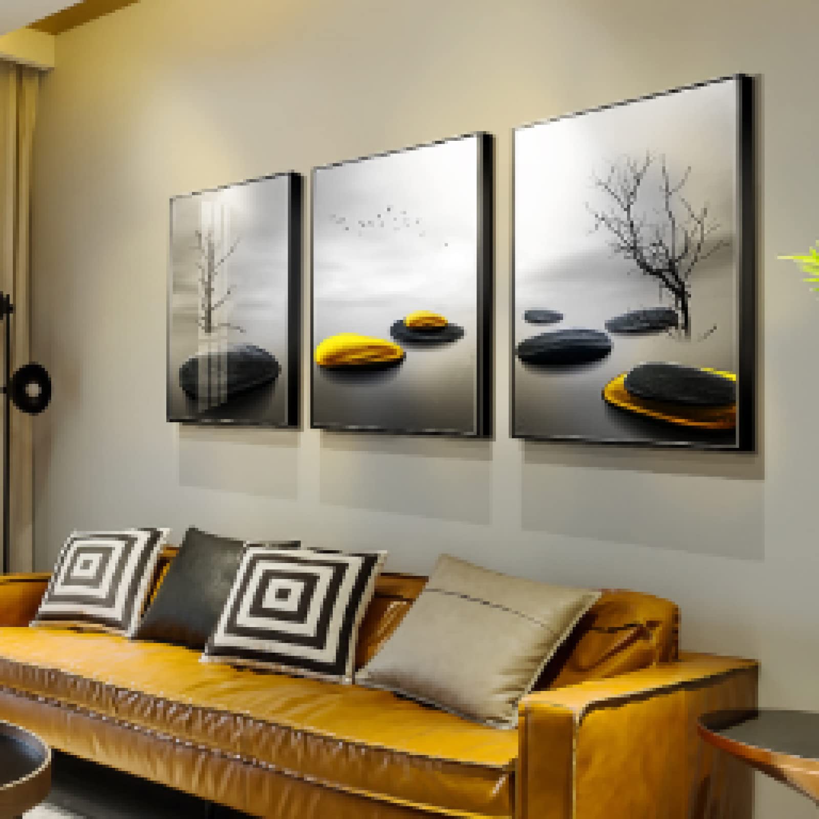 Lienzo de árboles y pájaros para decorar salones modernos y minimalistas 8