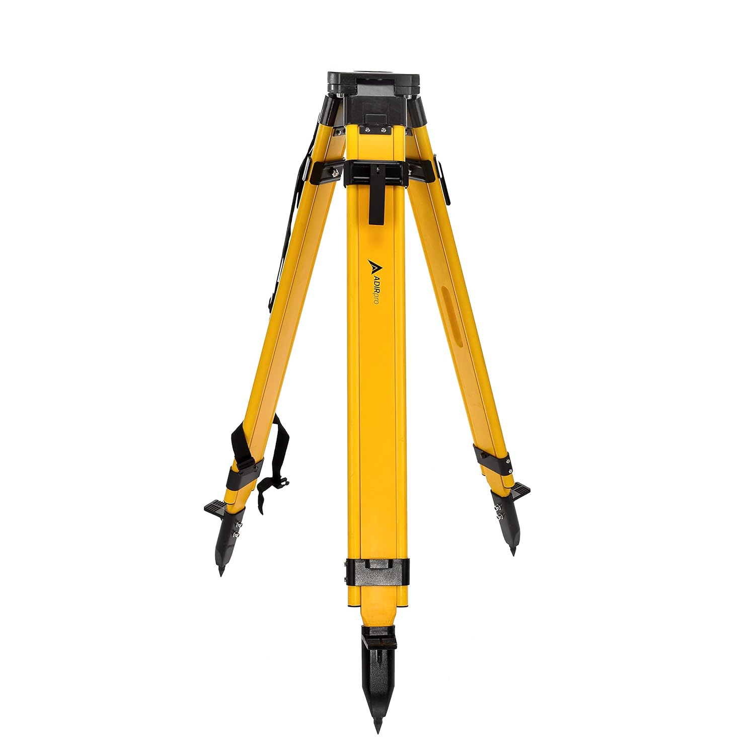 AdirPro Universal Survey Tripod – Wood/Fiberglass Laser Level – Transit Level - Quick Clamp - Heavy Duty Contractor