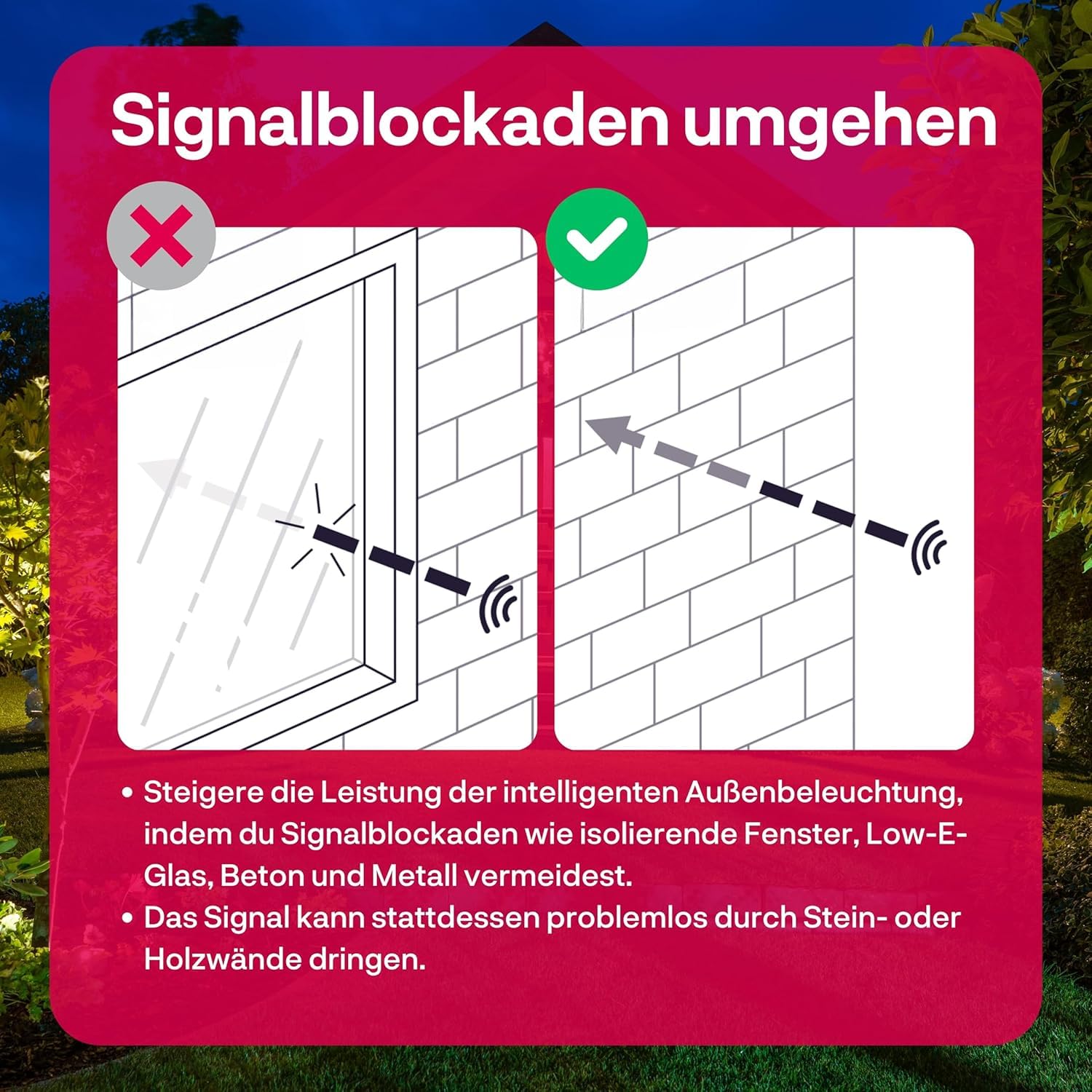 innr Smart Kugellampe, Zigbee, Funktioniert mit Hue* und Alexa (Bridge erforderlich), White & Color, Wegeleuchten außen, IP65 wasserdicht, LED Sockelleuchte, Komplettset (3-Pack)