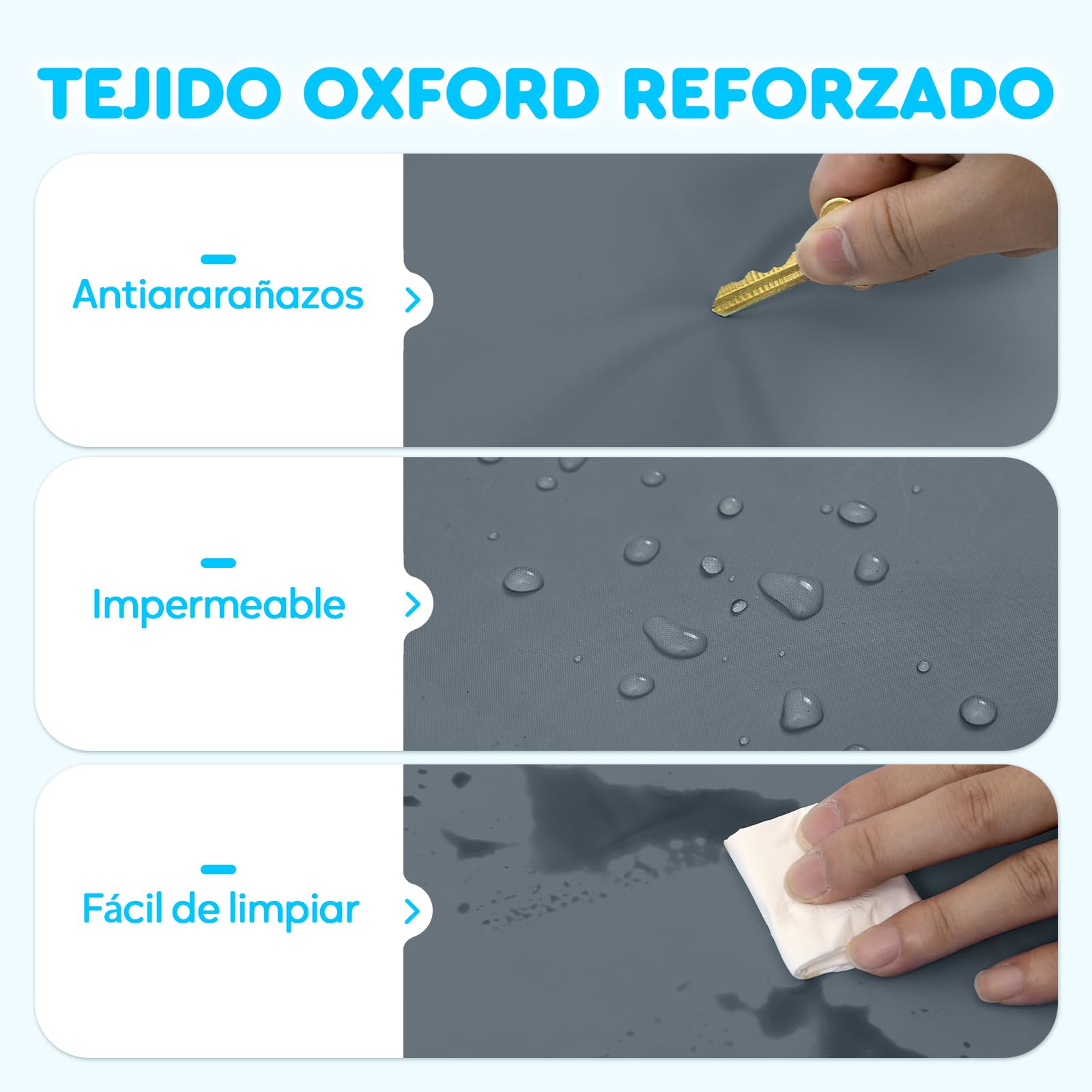 Mora Pets Manta refrescante Perro Cama refrescante para Perro y Gato No tóxico.Alfombra colchoneta Fria de Verano Fresca Cama refrigerante para Mascotas pequeños medianos Grande Gris M 65 x 50 cm