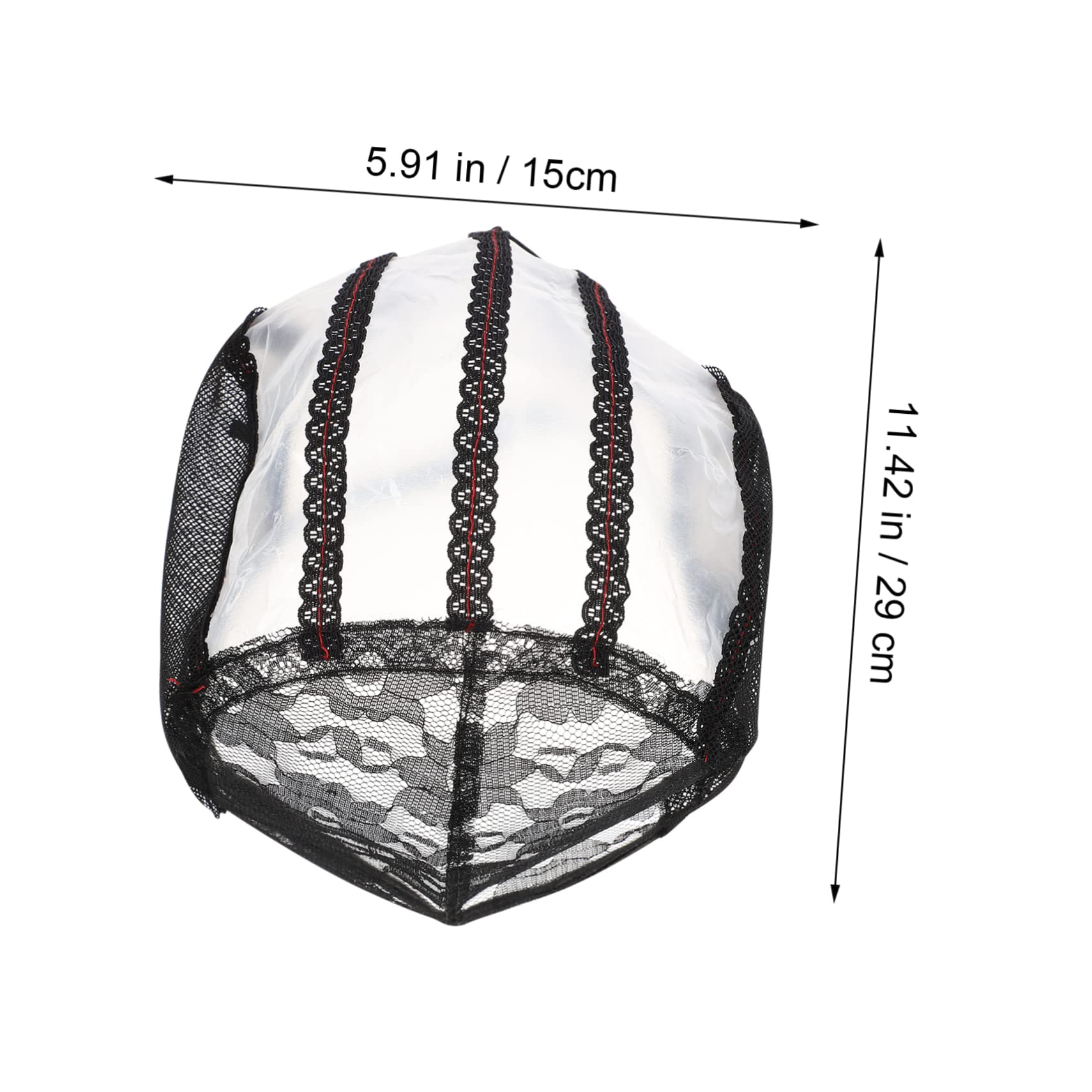 FOMIYES Elegant Wig Headgear Wig Caps Hair Net Mesh Net Wig Caps Black 58cm Made of Comfortable Polyester