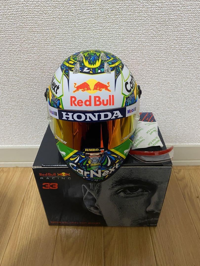 2021 レッドブル ホンダ F1 フェルスタッペン ブラジル1/2ヘルメット 2021 レッドブル ホンダ F1 フェルスタッペン ブラジル1/2