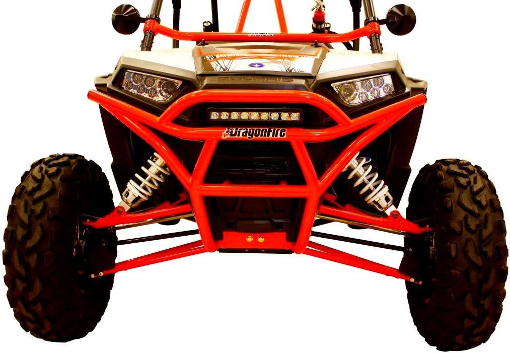 2015 to 17 Polaris RZR 900 RacePace Front Bash Bumper Red by Dragonfire 01-1101