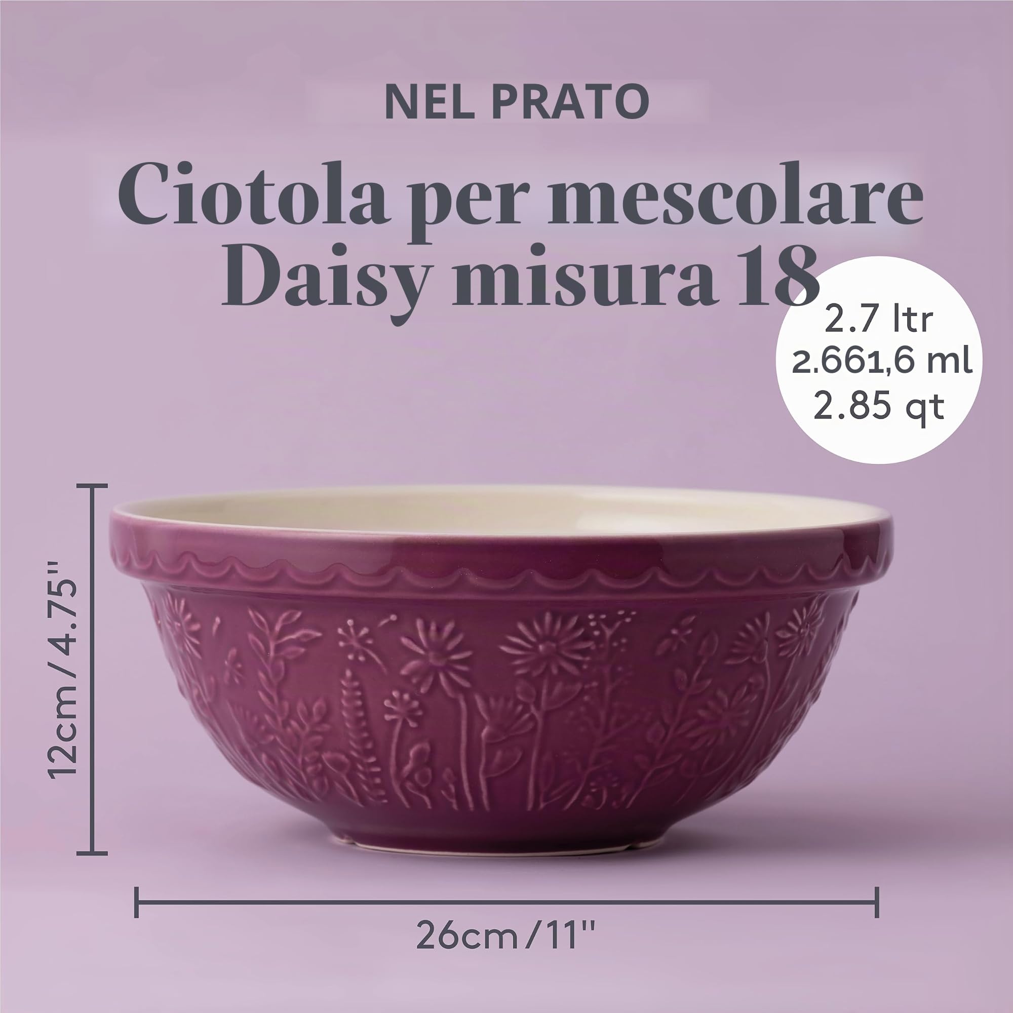Mason Cash in The Meadow Daisy - Ciotola per mescolare 26 cm