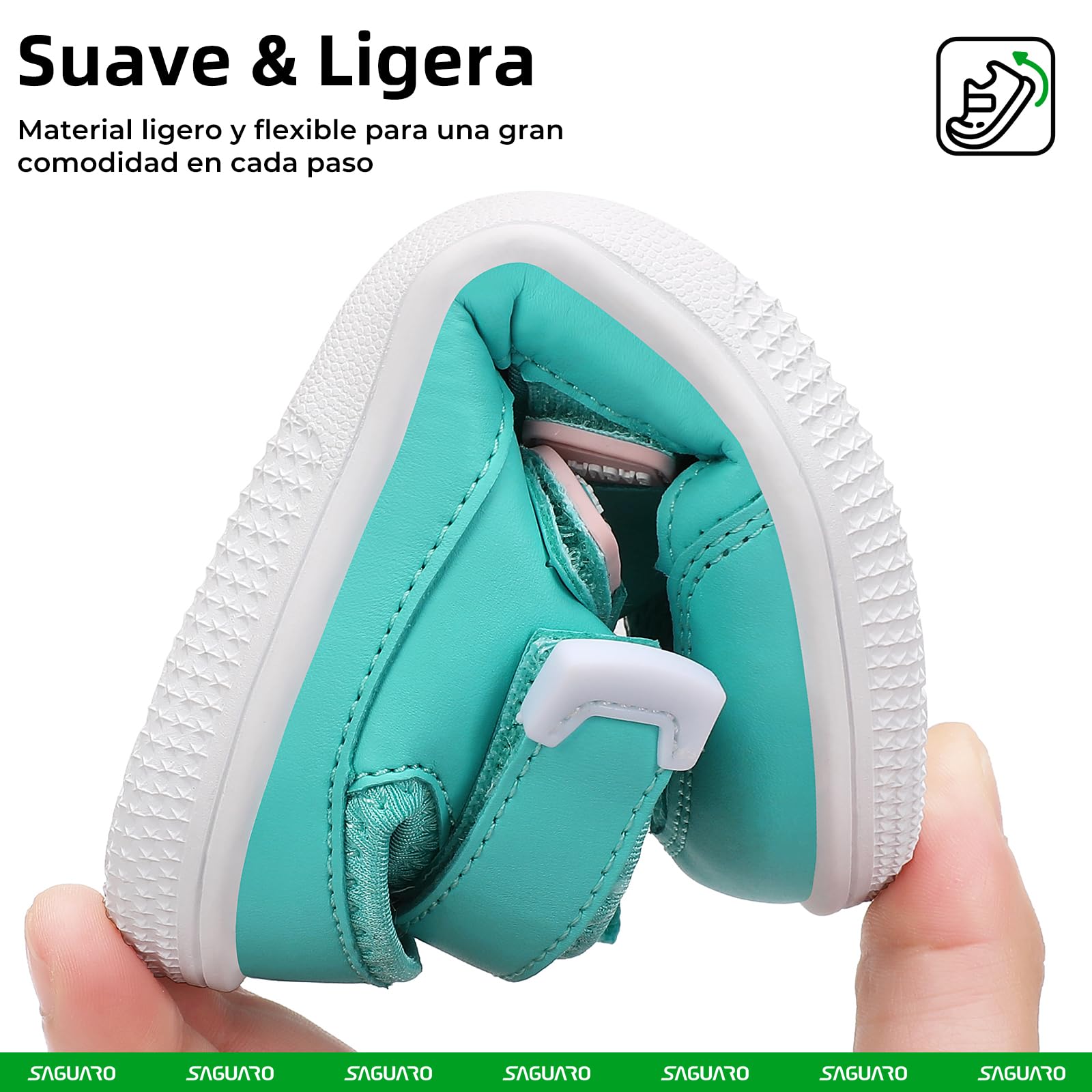 SAGUARO Sandalias Barefoot Niños con Puntera Cerrada Zapatillas de Verano Ligeras Transpirables- Diario, Colegio & Tiempo Libre, 25-36 EU
