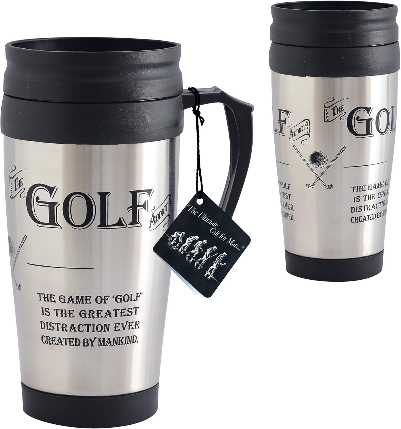 Ultimate Gift for Man 8838 Golf Addict Travel Mug Stainless Steel