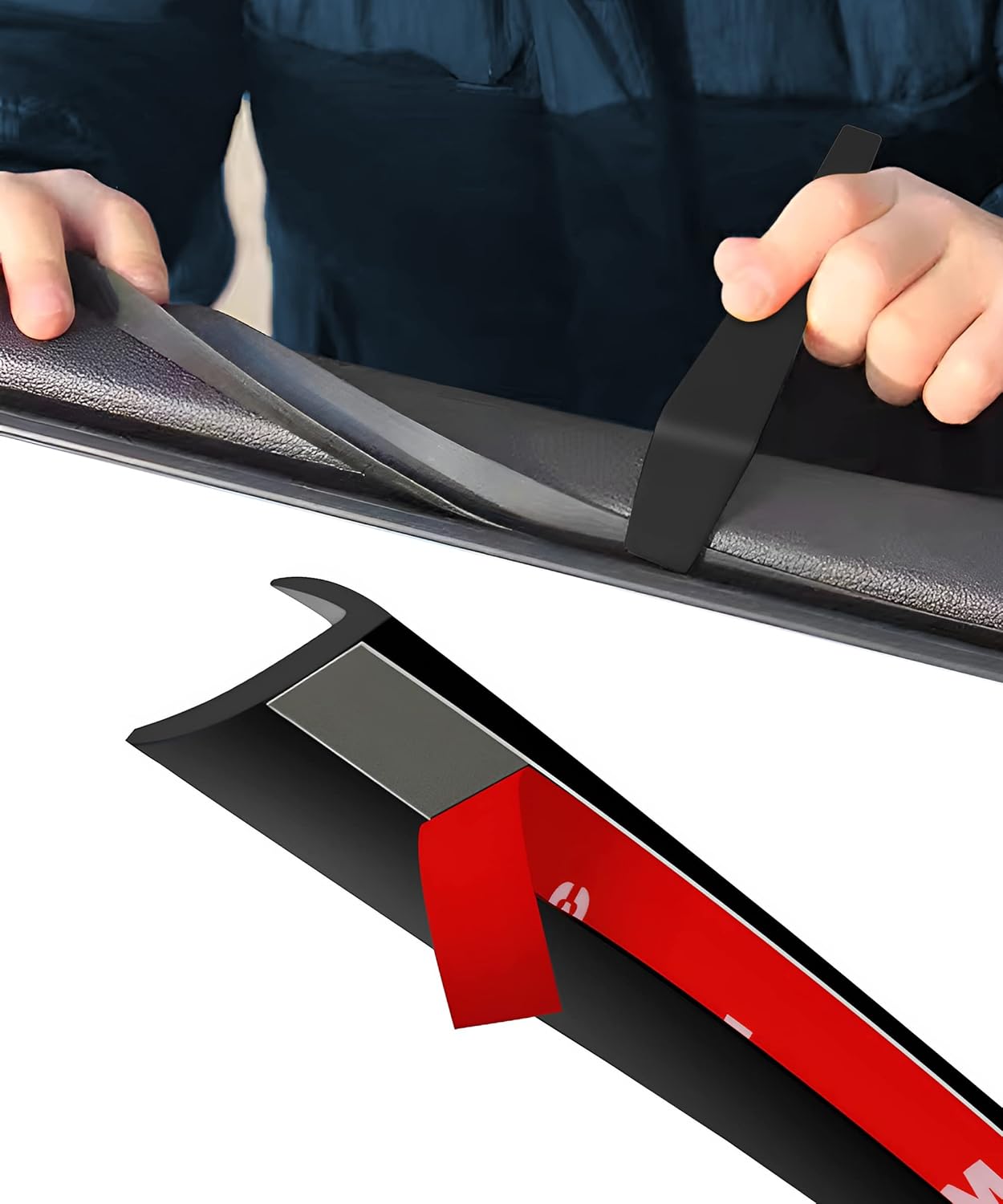 YAKEFLY 13.12Ft Car Window Seal Strip,Self Adhesive Auto