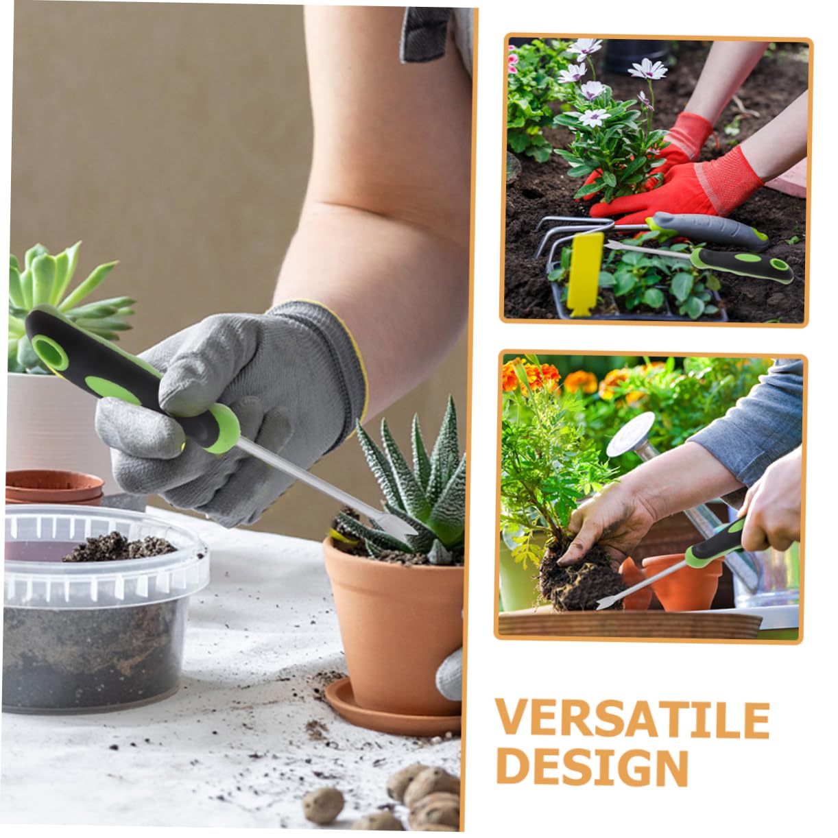 EXCEART 3pezzi Sarchiatore Manuale Ergonomico per Rimozione Erbacce Attrezzo Giardinaggio Multifunzionale per e Cortili Design Leggero e Facile da Usare Strumento Essenziale per