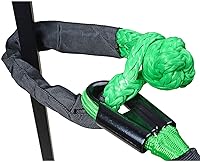 Vista 3 de Astra Depot Anillo de recuperación de cabrestante, 41000 libras y mangas protectoras de 1/2 pulgada, grillete suave para correas de remolque, ATV