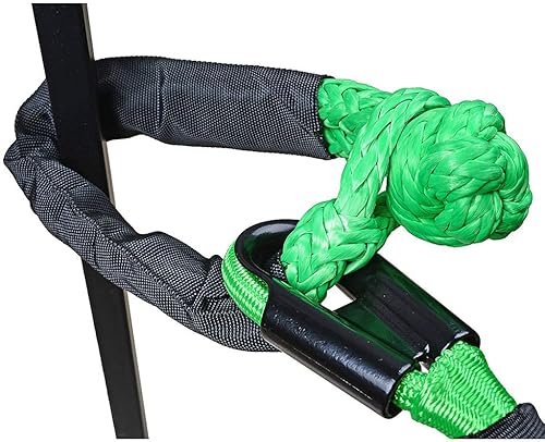 Miniatura 3 de Astra Depot Anillo de recuperación de cabrestante, 41000 libras y mangas protectoras de 12 pulgada, grillete suave para correas de remolque, ATV,