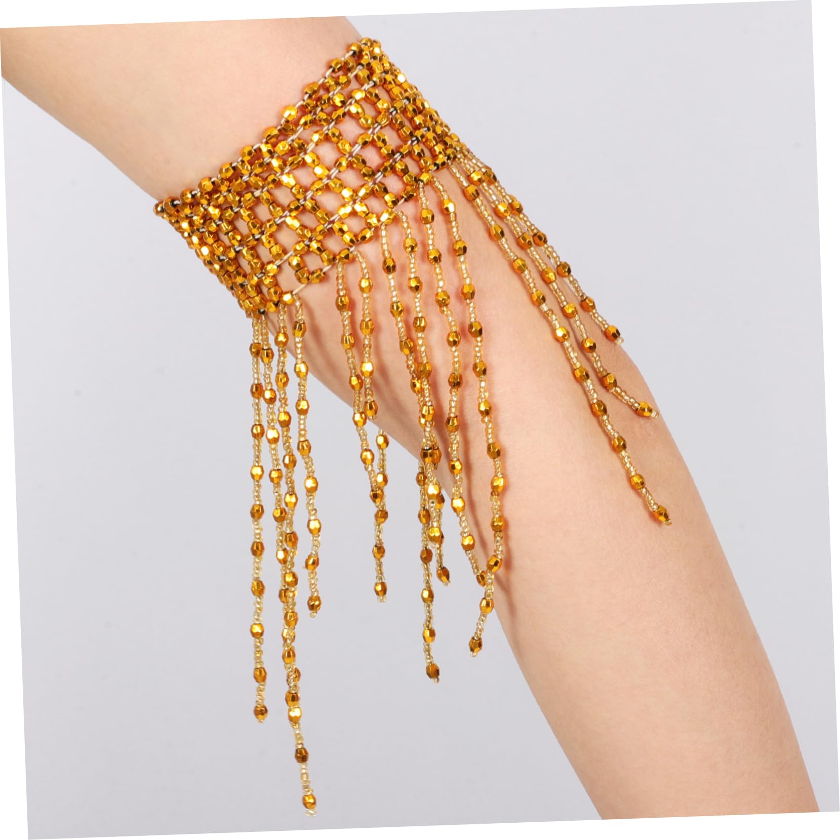 Abaodam Bracelets de Danse Décoratifs Chaînes pour Bras avec Franges Accessoire pour Spectacles de Danse et Confortable