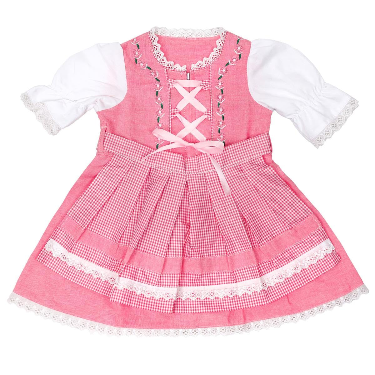 Babydirndl Baby Dirndl Trachtenkleid Alina Rosa